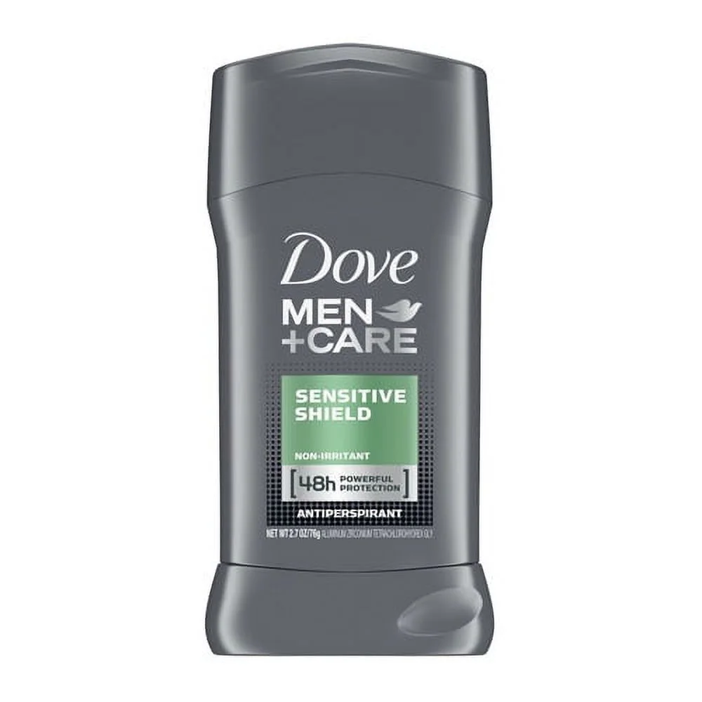 Dove Men Plus Care Sensitive Shield Antiperspirant Deodorant Stick, 2.7 Oz, 3 Pack