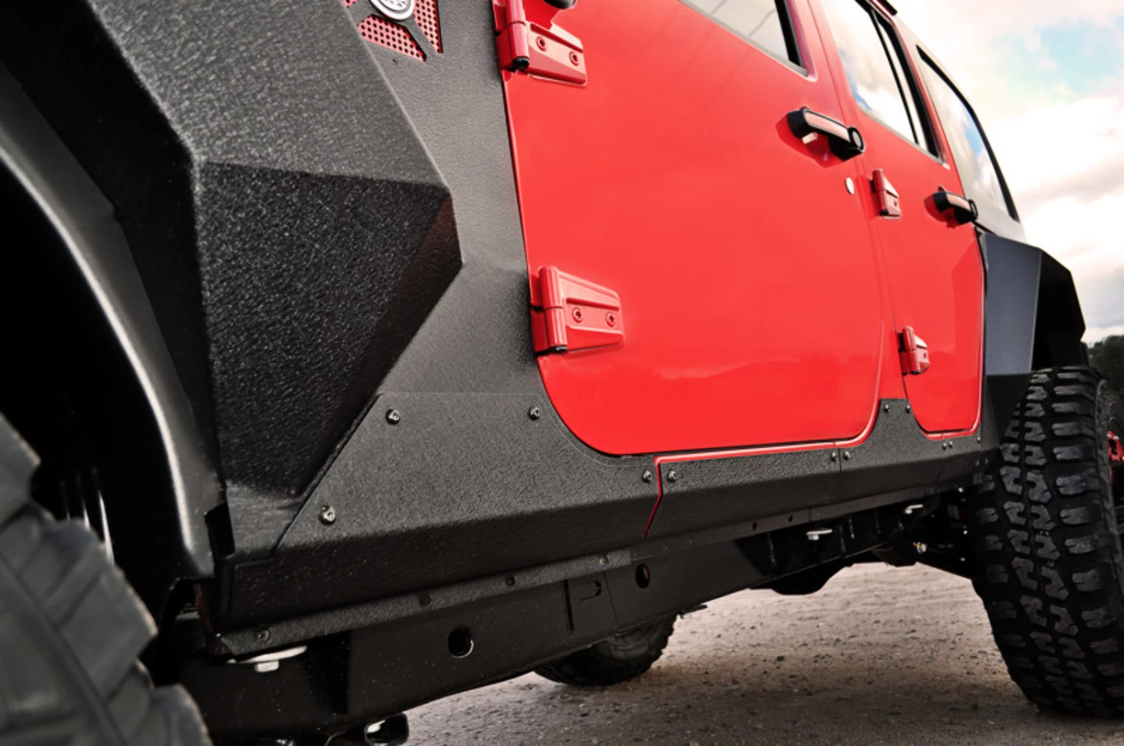 Rugged Ridge by RealTruck | Steel Body Armor Cladding Compatible With 2007-2018 Jeep Wrangler JK 4-Door
