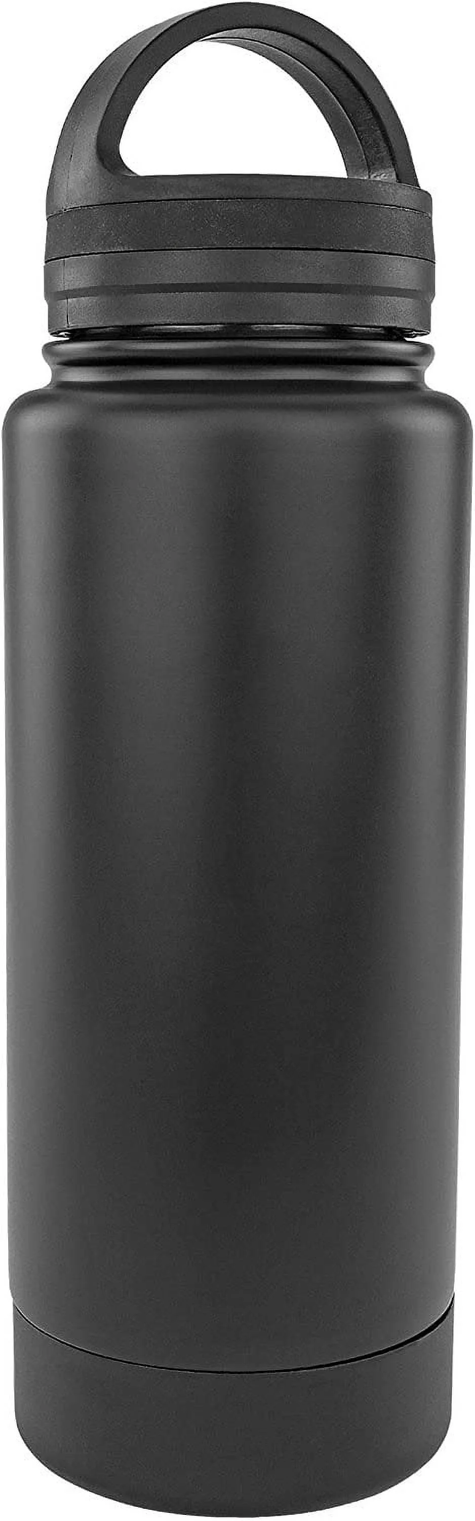 Stainless Steel Drinking Tumbler Bottle Diversion Safe Stash and Hide Small Valuables Money Keys Jewelry Black 12 Ounce