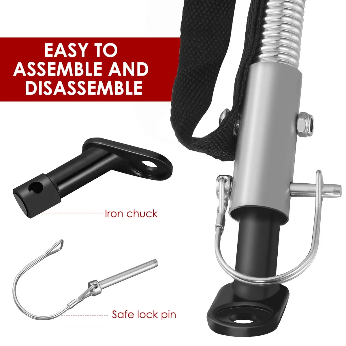 Universal Bike Trailer Hitch Coupler Quick Release Steel Linker Trailer Hitch Adapter Attachment