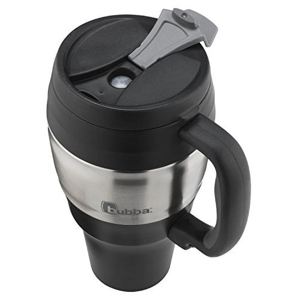 bubba Classic Stainless Steel Mug with Handle Black, 34 fl oz.