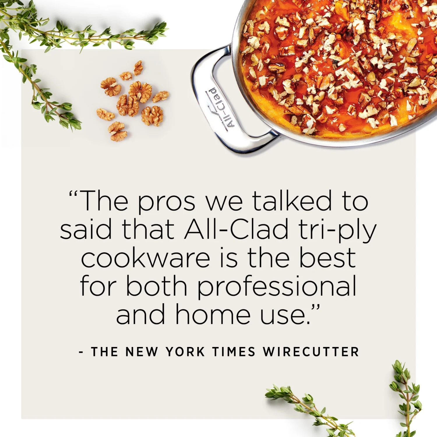 All-Clad D3 Stainless 3-ply Bonded Cookware, Fry Pan, 12 inch