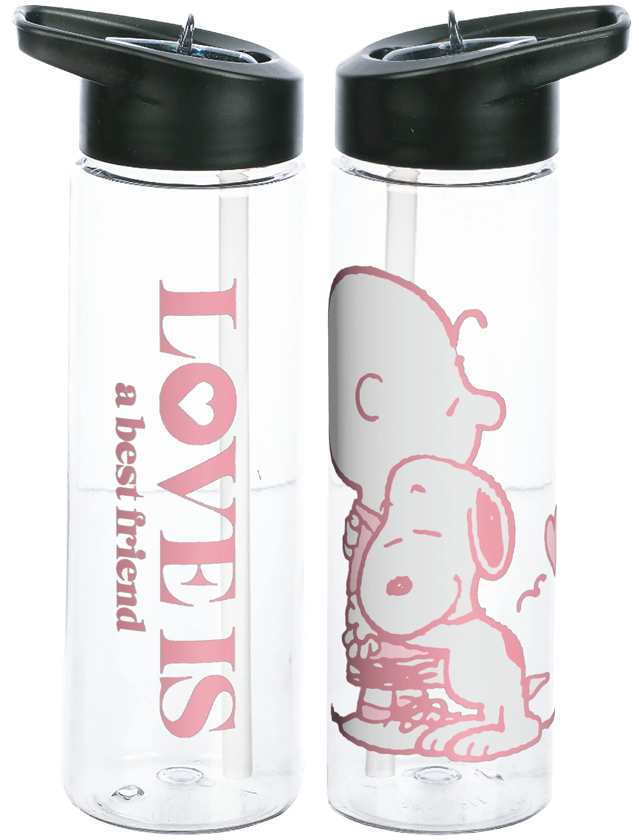 Peanuts Love Is A Best Friend 24 Ounce BPA-Free UV Plastic Water Bottle