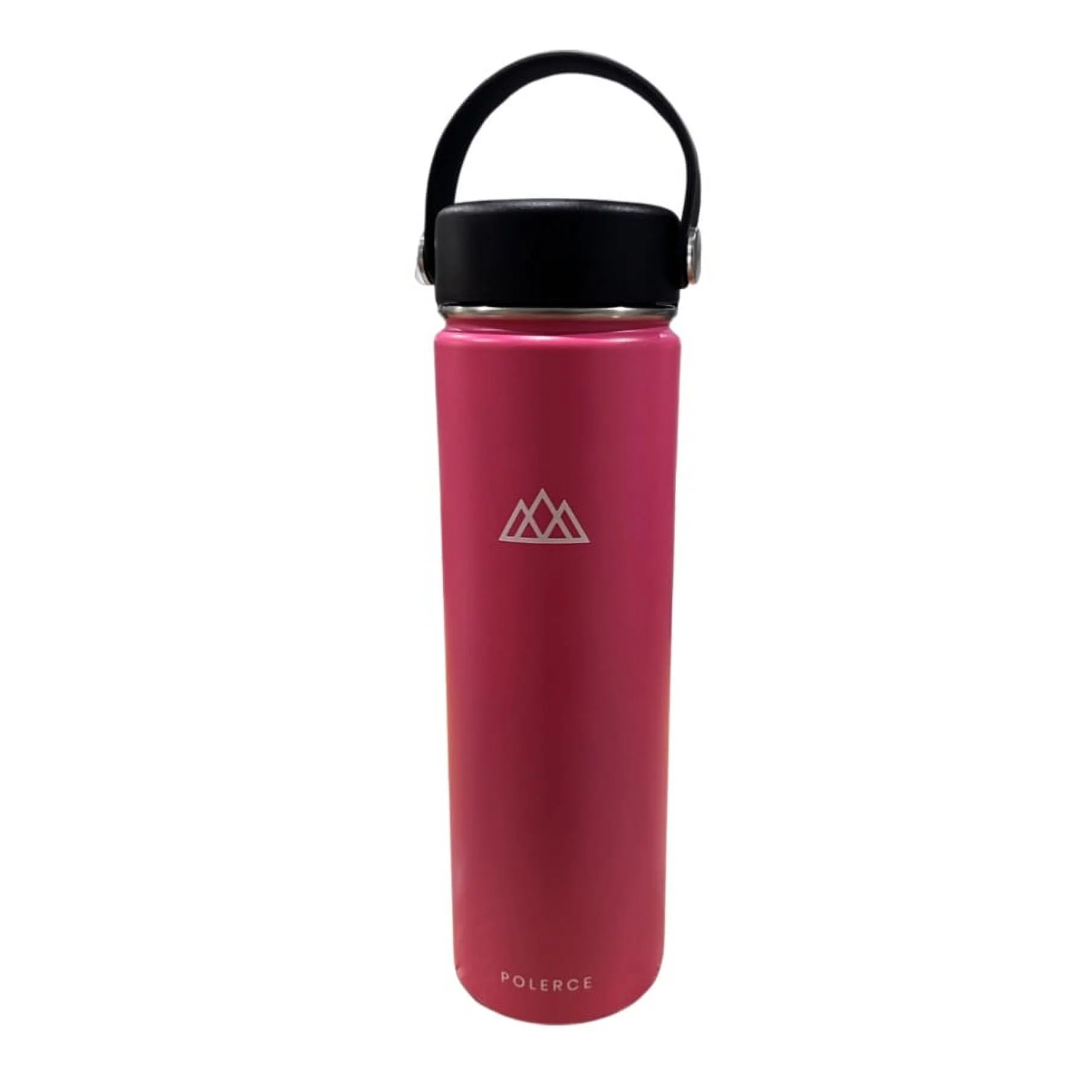 Vacuum Insulated Bottle - Stainless Steel Thermally Insulated Flask with Flex Cap- 21 fl oz - Pink - by Polerce