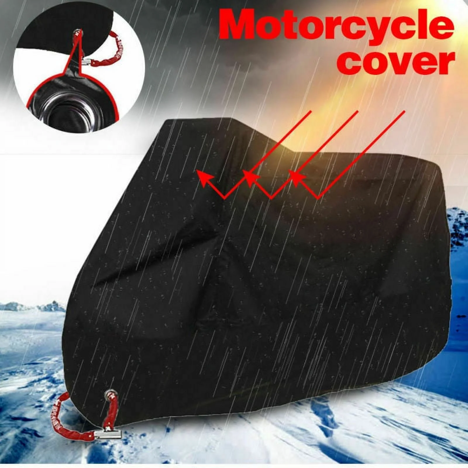 Motorcycle Cover Waterproof For Harley-Davidson Electra Glide Low Classic Waterproof