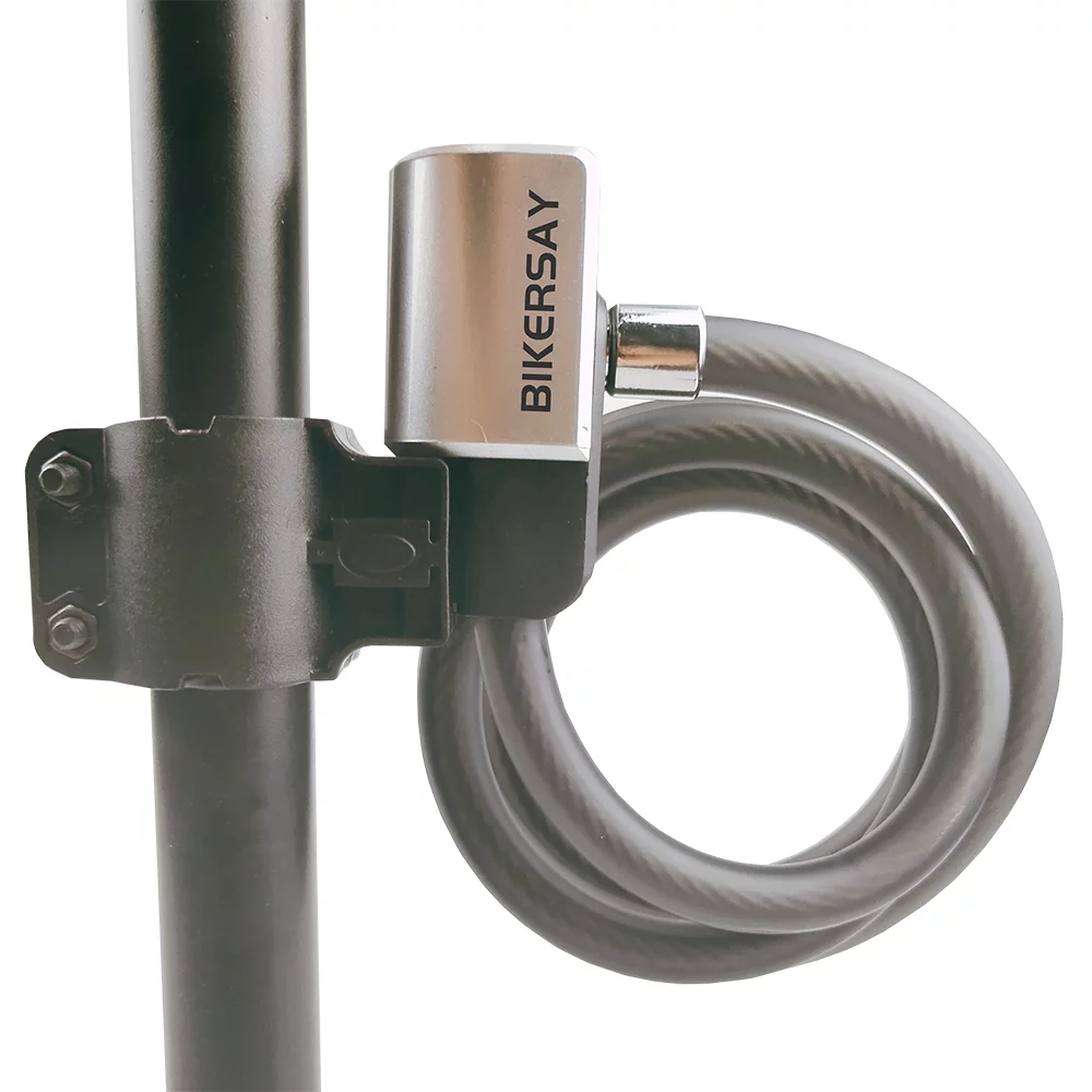 4 Feet Anti-theft Bicycle Lock Cable Coil with Mounting Bracket and Keys