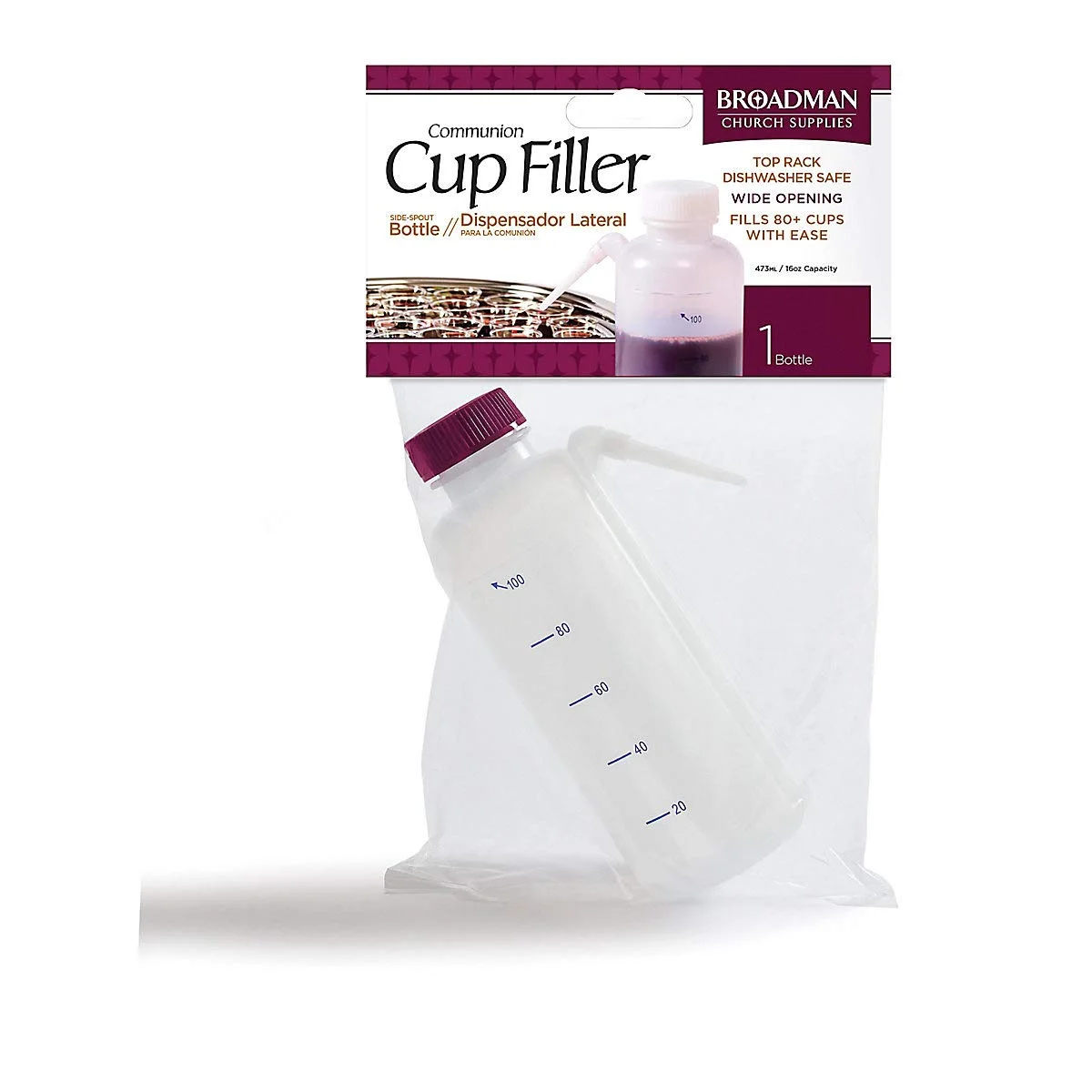 Communion-Cup Filler-Squeeze Bottle W/Side Straw