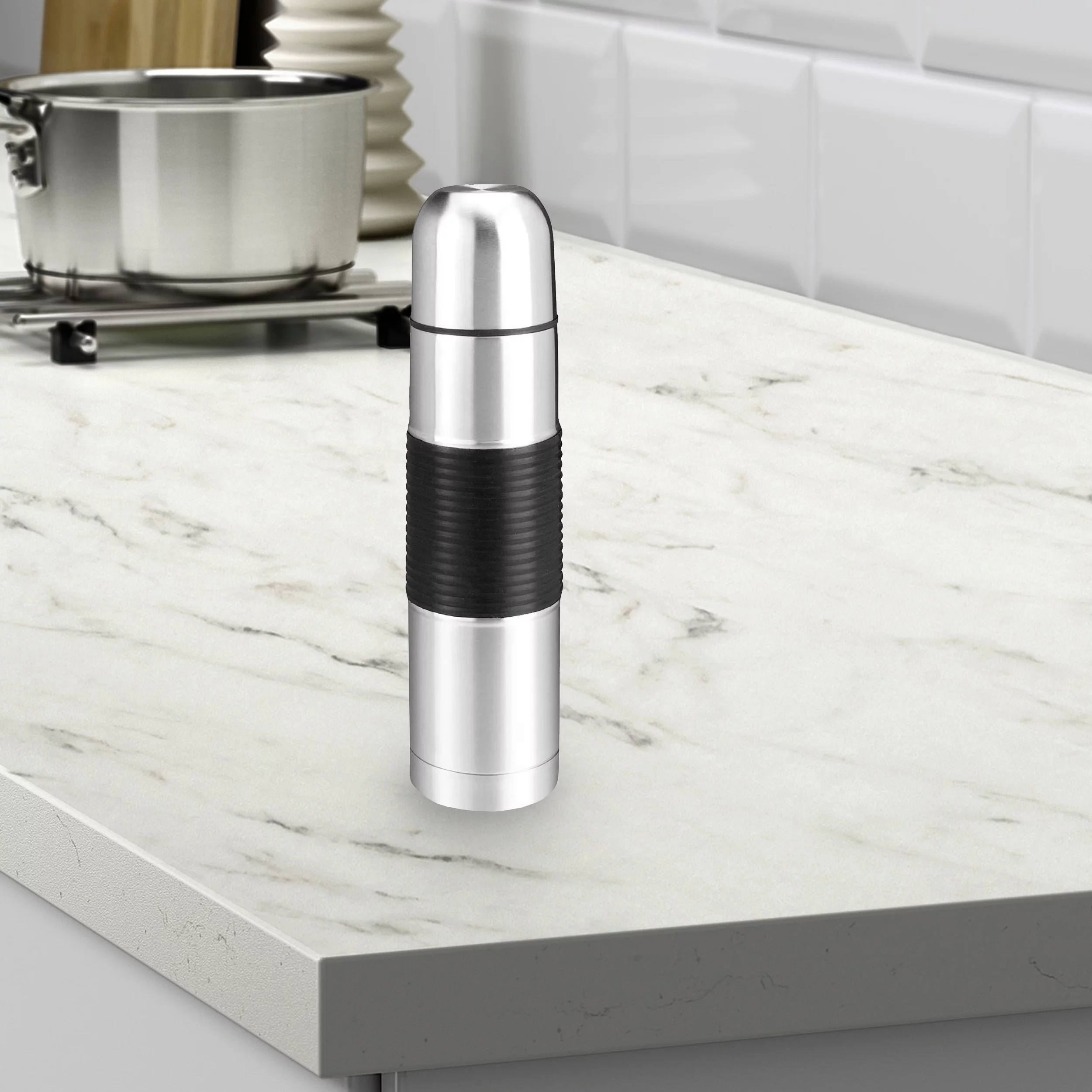 Brentwood GEOJUG Stainless Steel Vacuum-Insulated Coffee Thermos (16-Ounce)