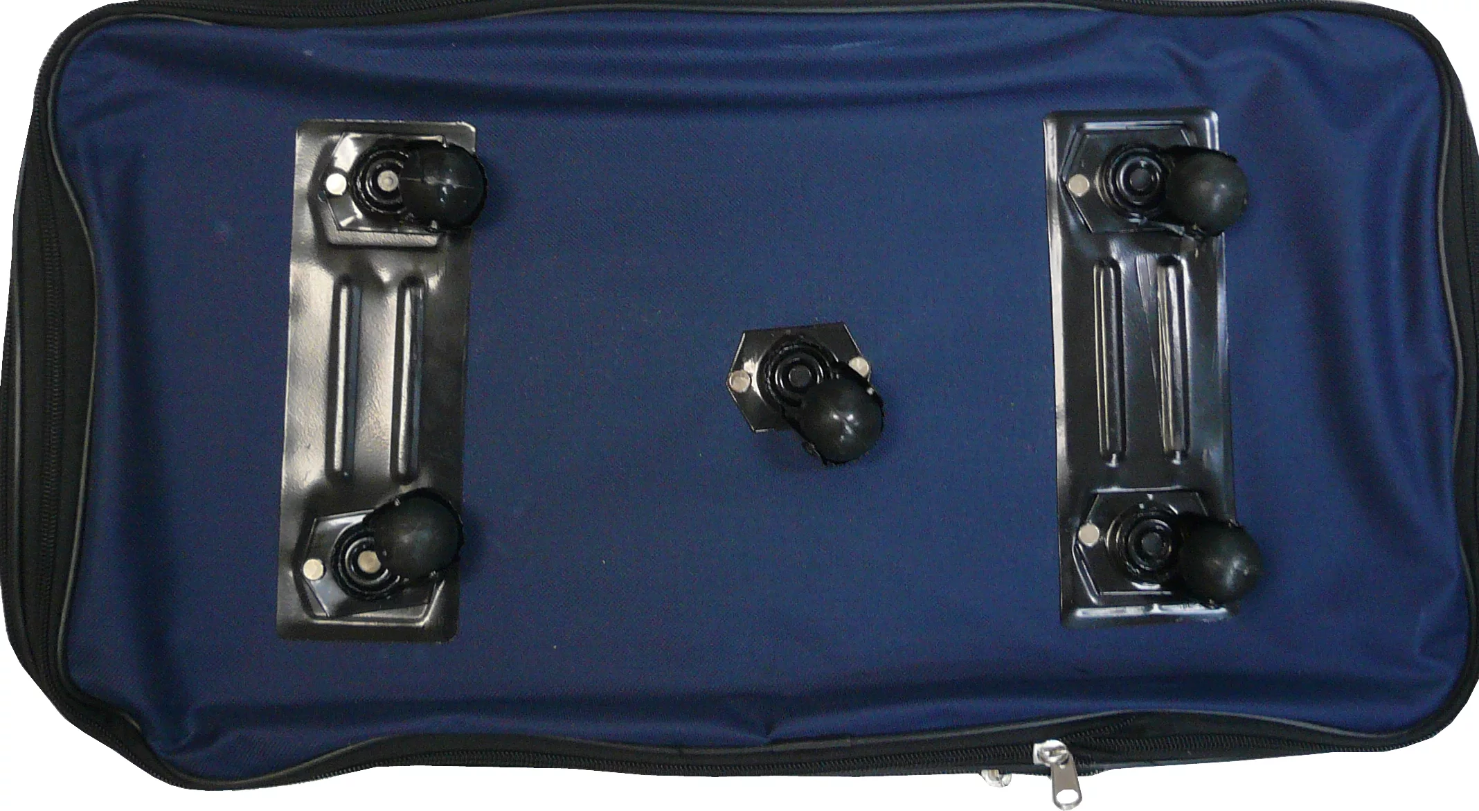 36 inch Wheeled Spinner Suitcase Luggage Expandable Rolling Duffel Bag Navy