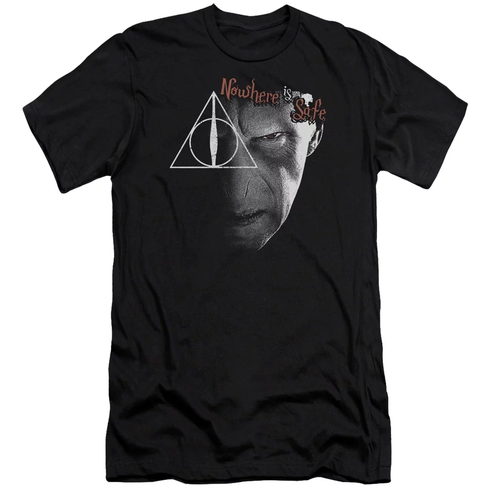 Harry Potter - Nowhere Is Safe - Premium Slim Fit Short Sleeve Shirt - Medium