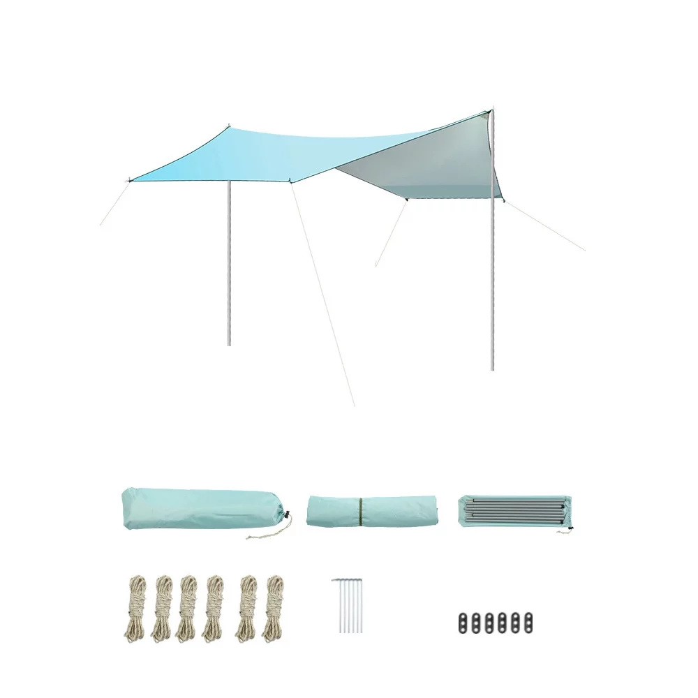 Durable Canopy Tent Oxford Cloth Camping Shelter for Beach and Garden