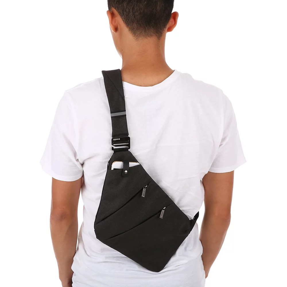 OSOCE Sling Backpack Chest Bag for Men Women - Lightweight Sport Travel Hiking Theft Crossbody Shoulder Pack Bag Daypack