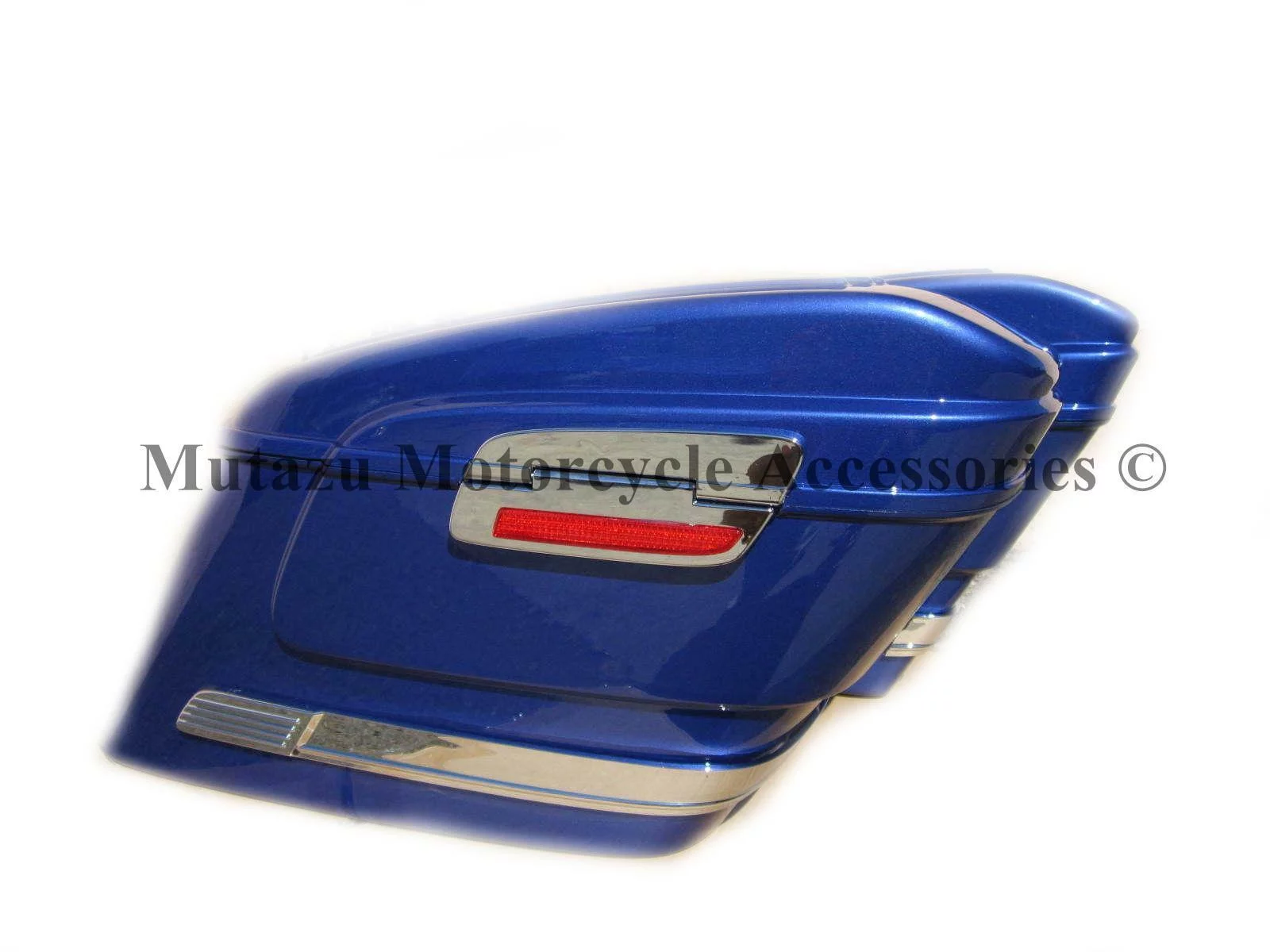 Mutazu Cobalt Blue HL Hard Saddlebag fits SABRE VTX VALKYRIE SPIRIT MAGNA AERO HONDA