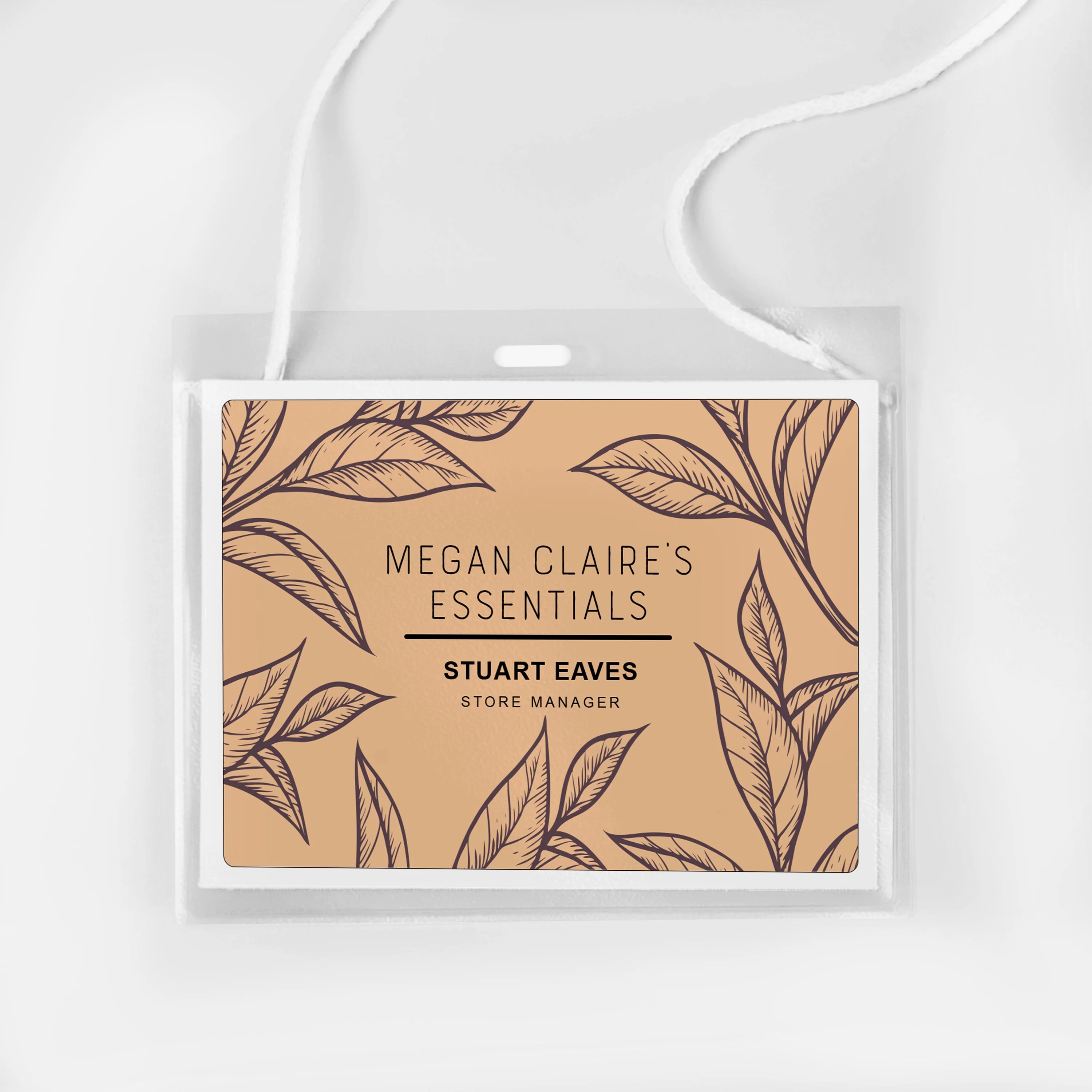 Avery Neck Hang Badge Holder w/Laser/Inkjet Insert Top Load 3h x 4w White 50/BX 74520