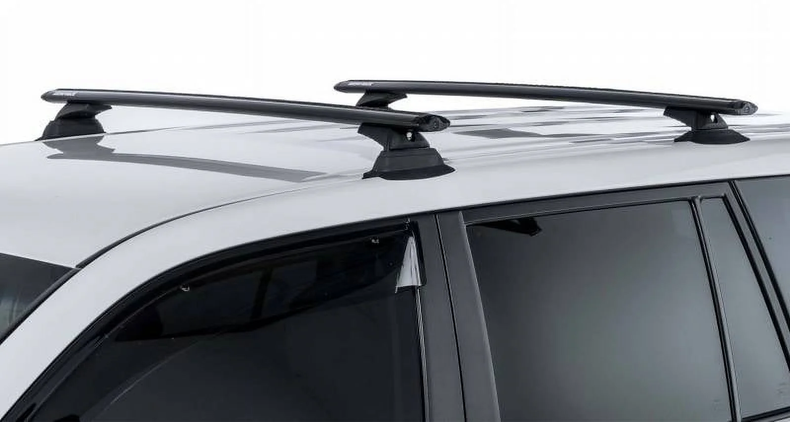 Rhino Rack 2018-2022 Fits Jeep Compass MP 5dr SUV With Flush Rails Vortex RCL Black 2 Bar Roof Rack JB0192
