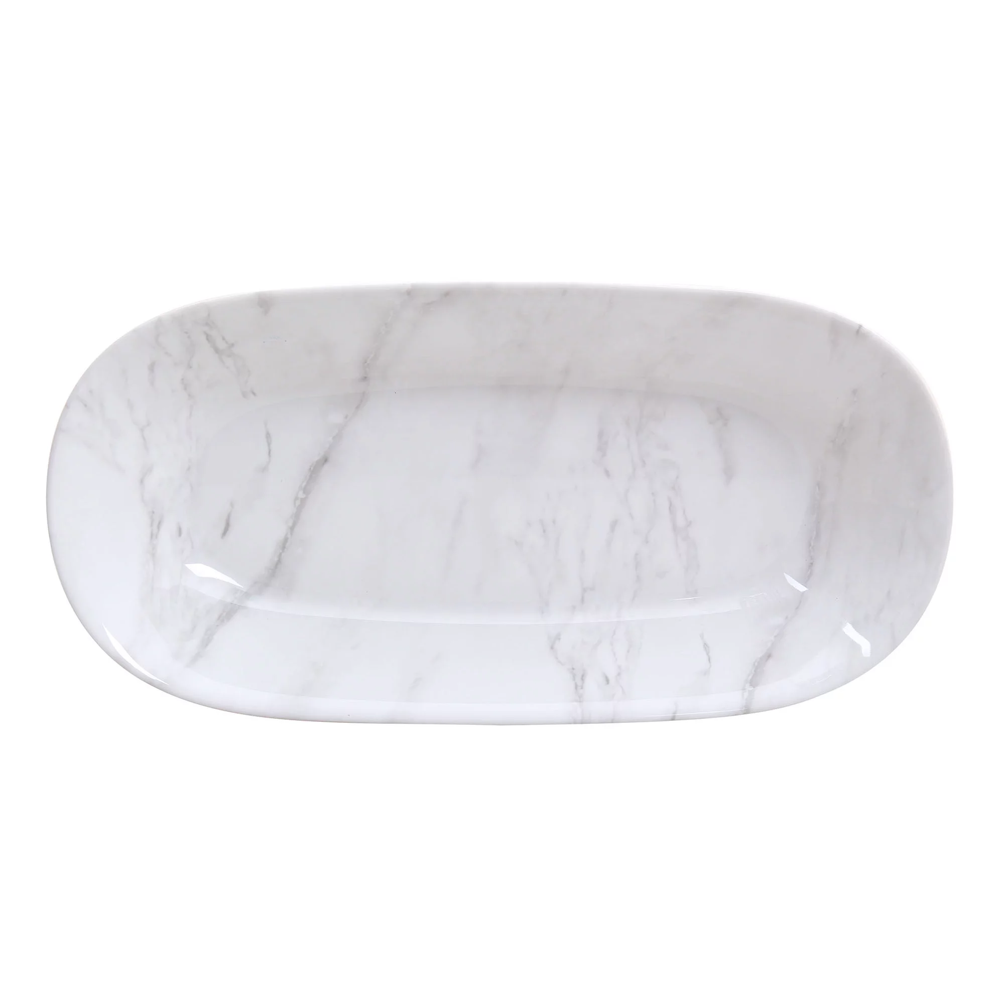 Better Homes & Gardens Marble Finish Oval Serve Bowl