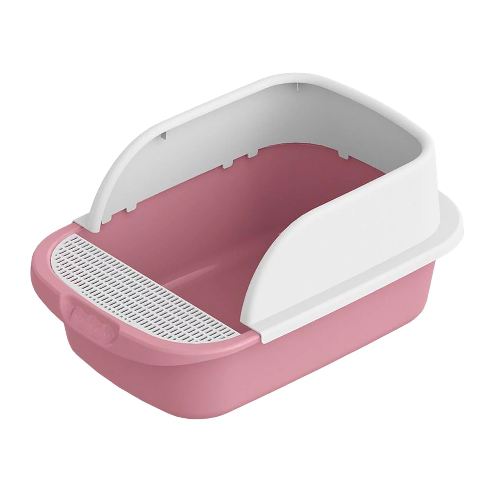 itter Box Kitty Litter Pan Cat Sand Box Container Anti Splashing Cat Toilet L