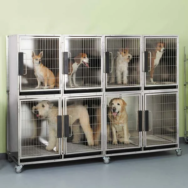 ProSelect Modular Kennel Cage 6 Unit Stainless Steel