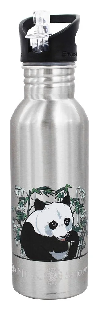 New Wave Enviro Products - Stainless Steel Water Bottle Endangered Species Collection Giant Panda - 20 oz.