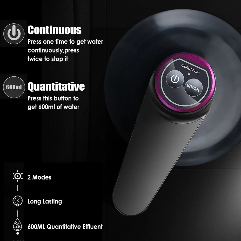 Water Bottle Switch Pump Electric Automatic Universal Jug Dispenser 5 Gallon USB