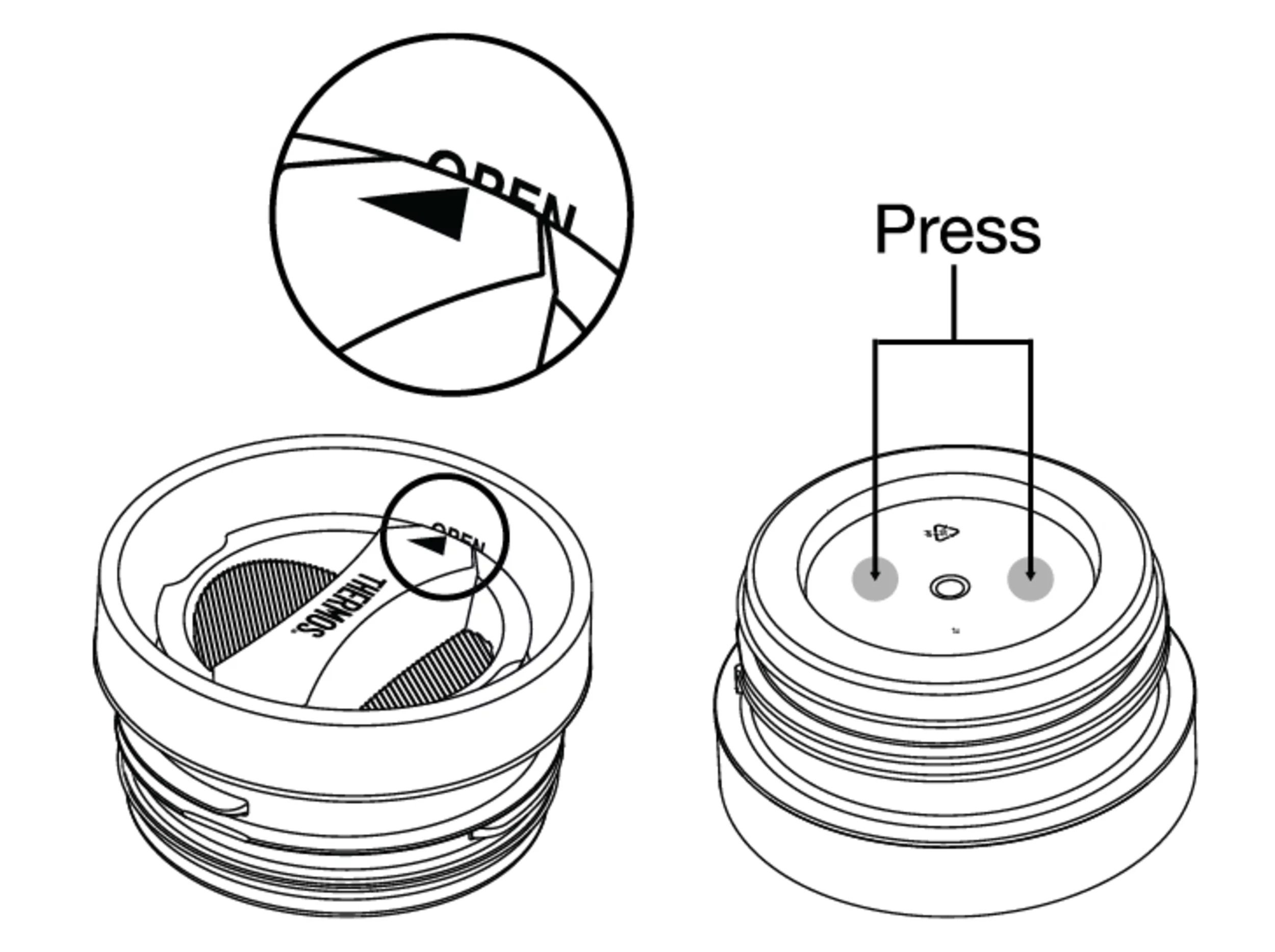 Thermos ICON Series Stainless Steel Vacuum Insulated Mug, 16oz, Granite