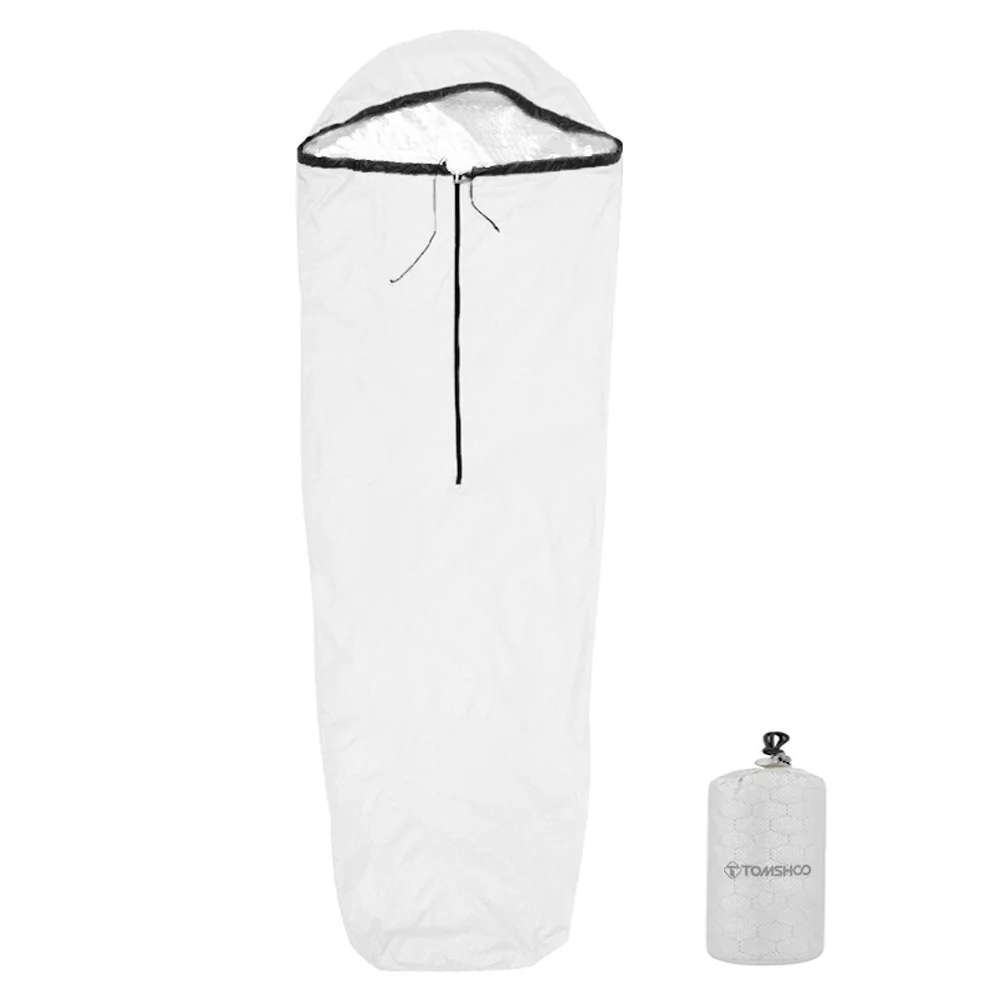 TOMSHOO Lightweight Emergency Sleeping Bag - Waterproof and Heat Reflective for Survival