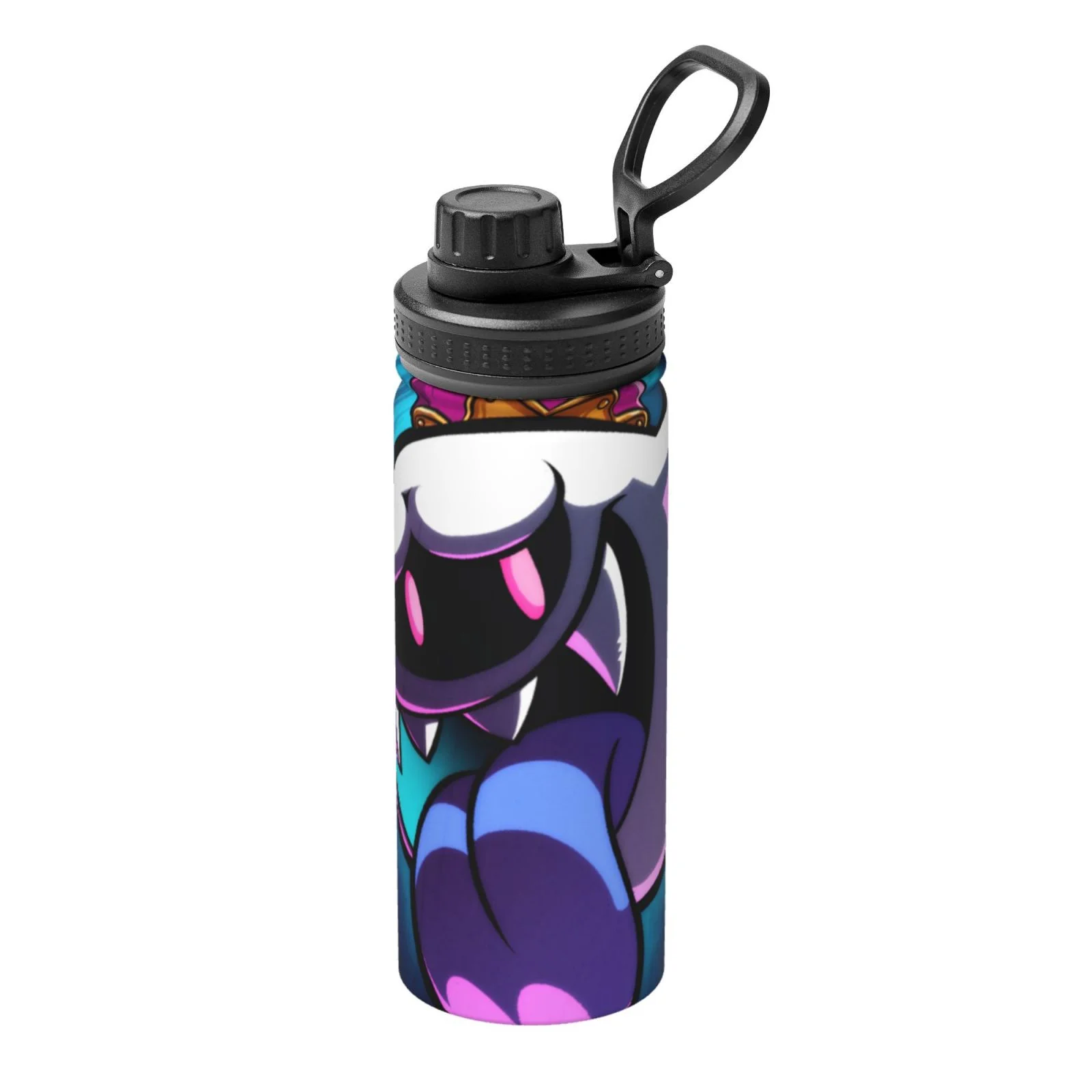 Luigi's Mansion Game King Boo Unisex Sports Insulated Water Bottles Kettle Stainless Steel Portable Cup 18OZ For School Travel Gym Running