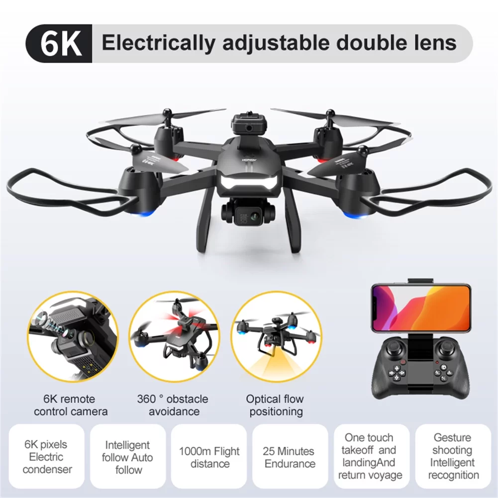 V29 Obstacle Avoidance Aerial Camera UAV 6K Dual Camera HD Professional Aerial Camera
