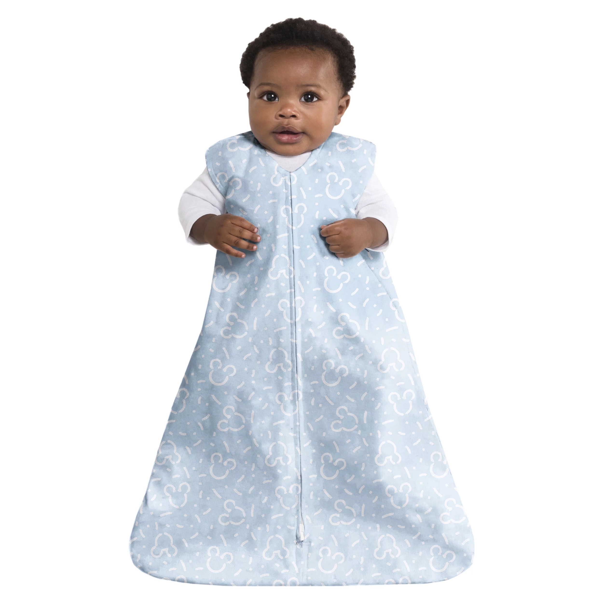 Halo® Sleepsack® x Disney Baby Wearable Blanket, 100% Cotton, Confetti Mickey - Blue, Infant Boys, Medium, 6-12 Months