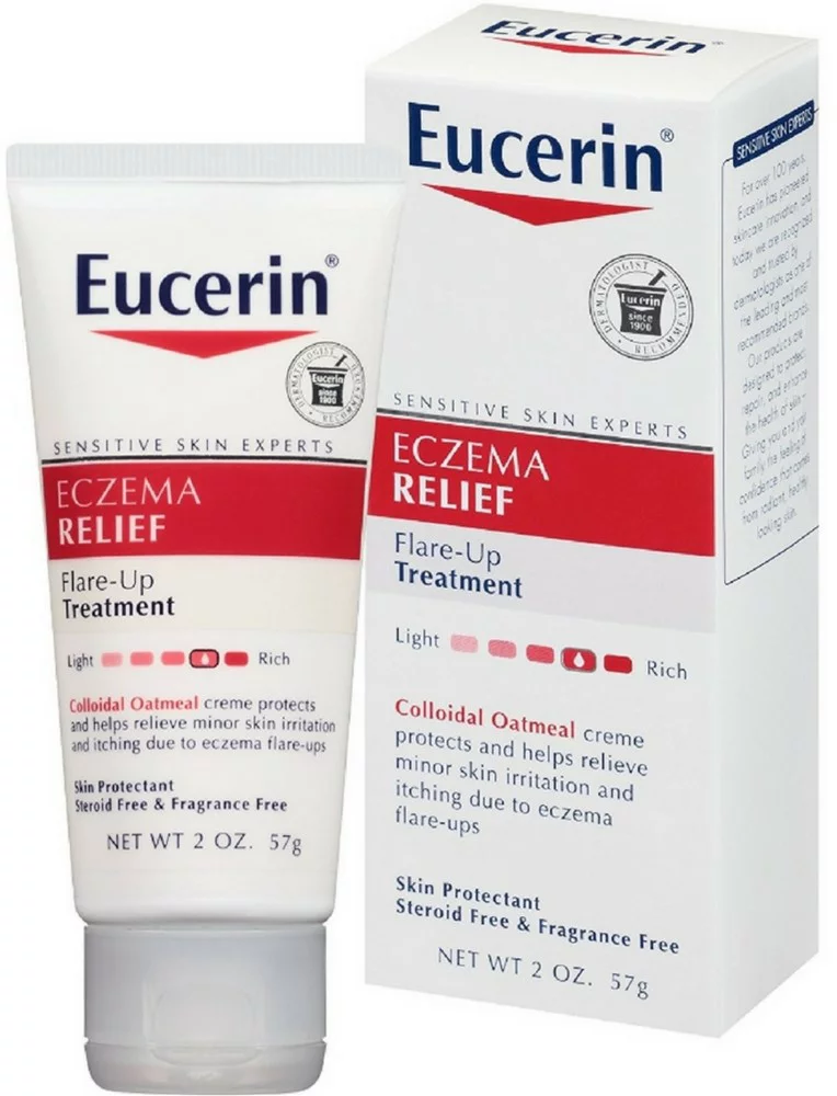 Eucerin Eczema Relief Flare-Up Treatment Creme 2 oz (Pack of 4)