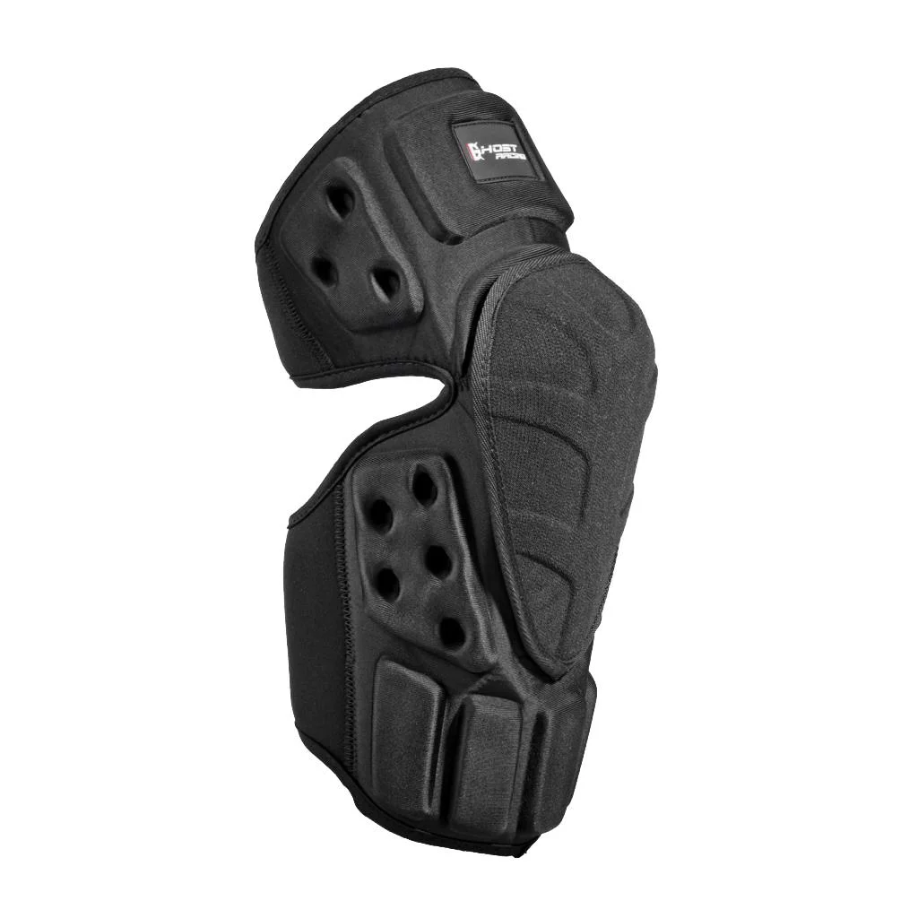 Motorcycle ATV Motocross Elbow Knee Shin Guard Pad for Motorbike Mountain Biking (Black)