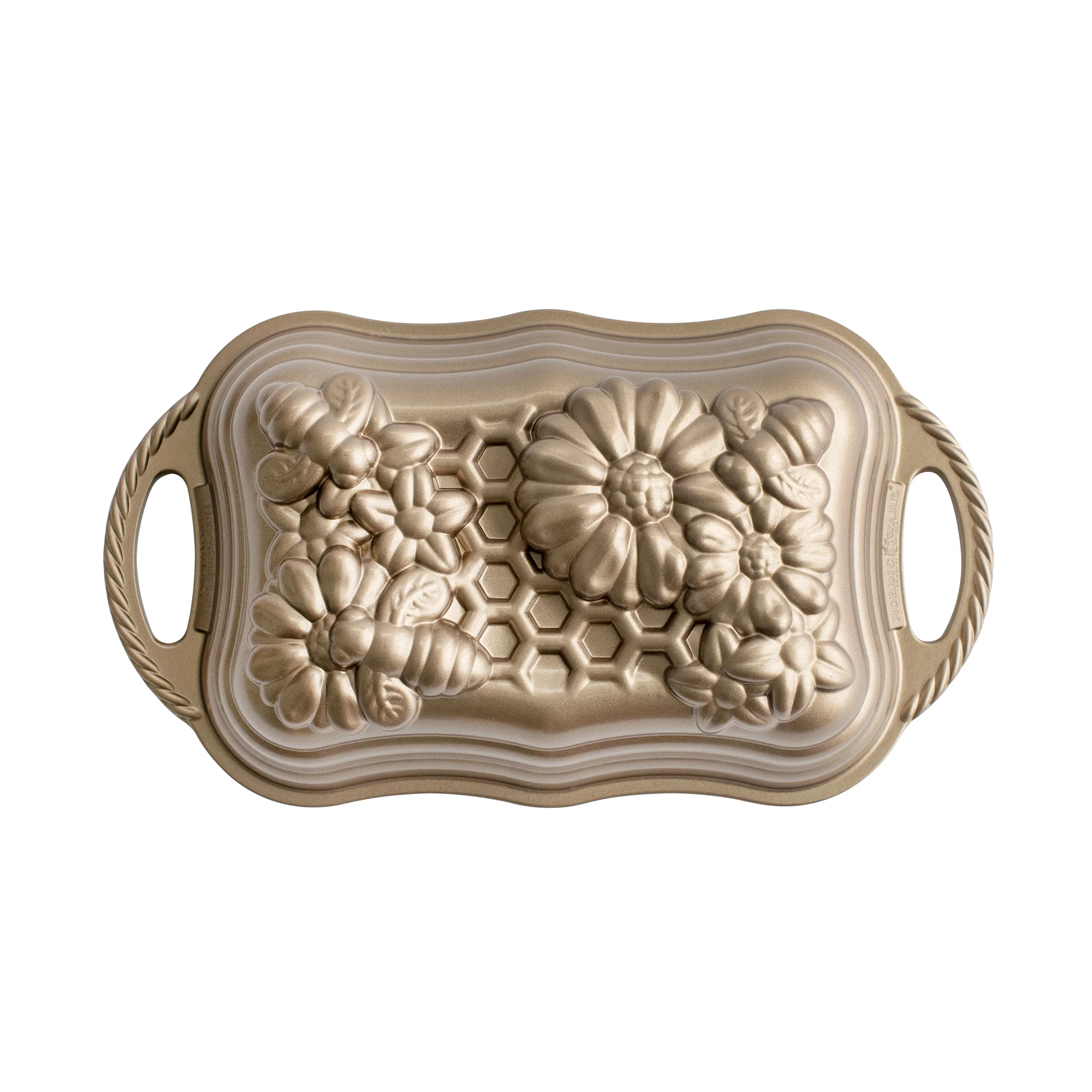 Nordic Ware Honeycomb Loaf Pan, Toffee, 6 Cups