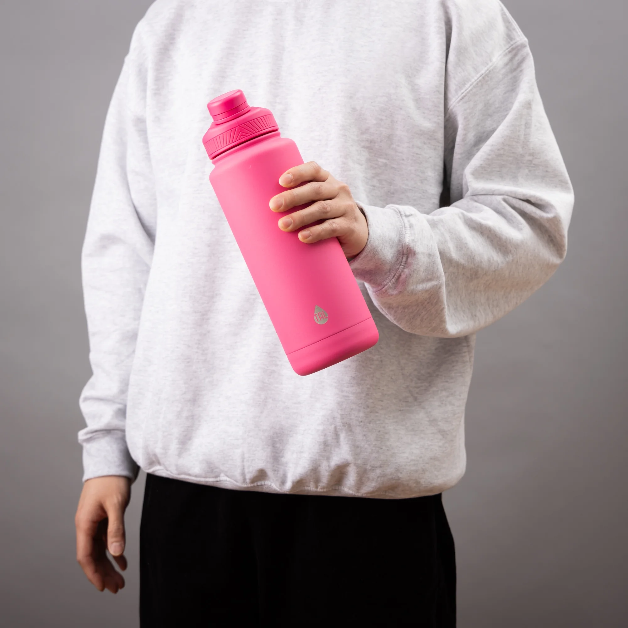 TAL Stainless Steel Ranger Water Bottle 40oz, Bright Pink