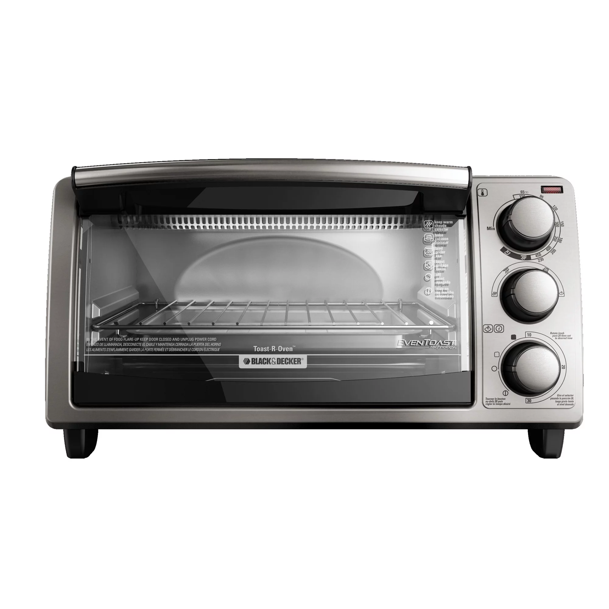 Black & Decker 4 Slice Stainless Steel Toaster Oven