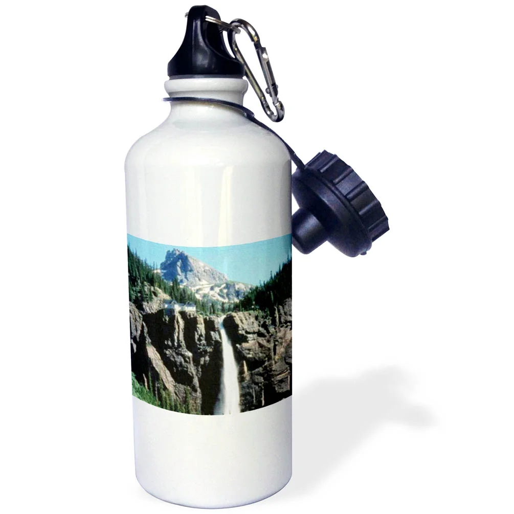 Bride Veil falls Near Telluride in Canvas 21 oz Sports Water Bottle wb-26286-1