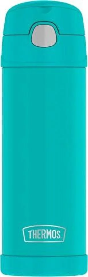 Thermos Funtainer Stainless Steel Insulated Bottle 16 Ounce, Aqua