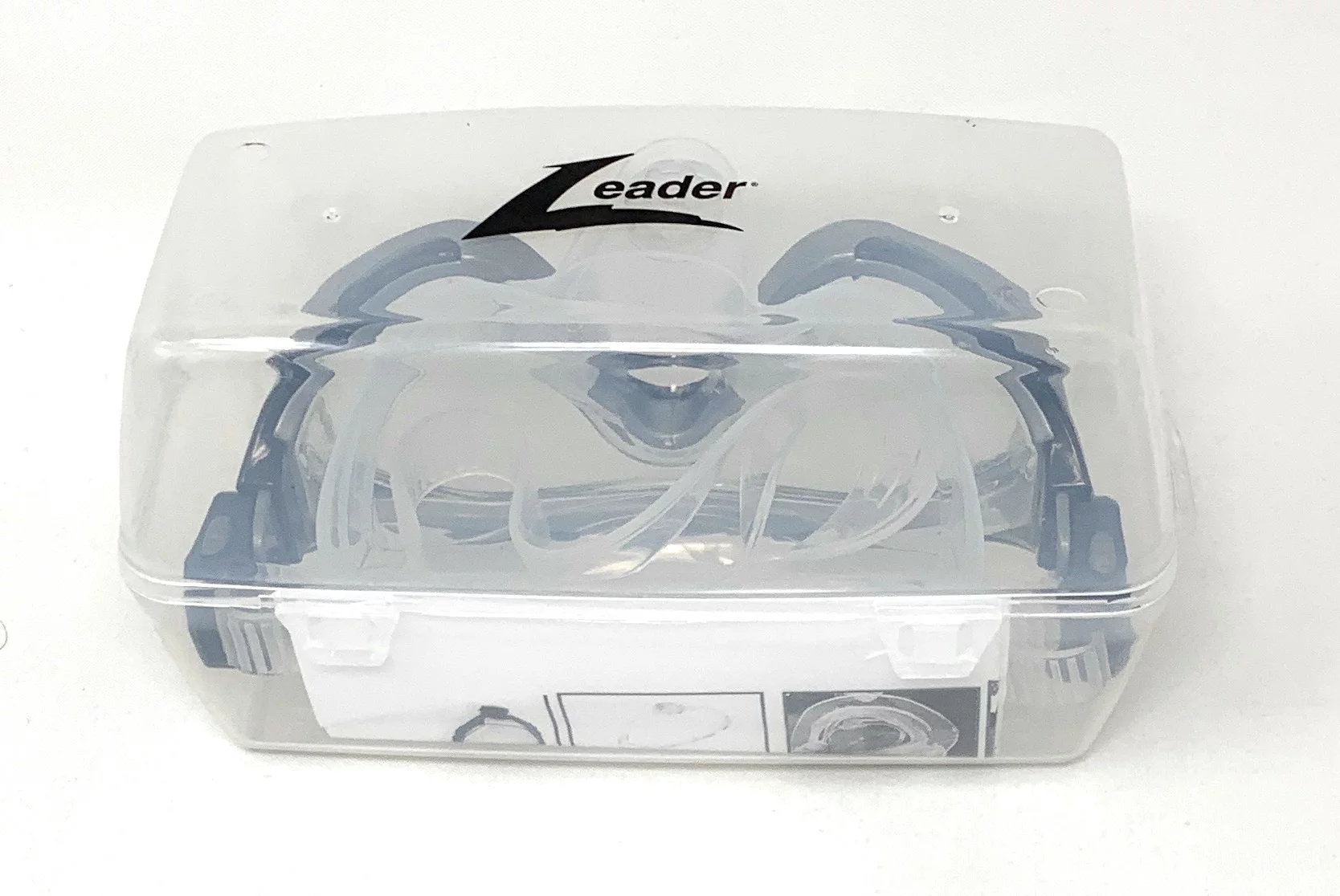 Leader xRx Adult Dive Mask w Rx Adapter Glass Lens Regular Fit Silver Unisex