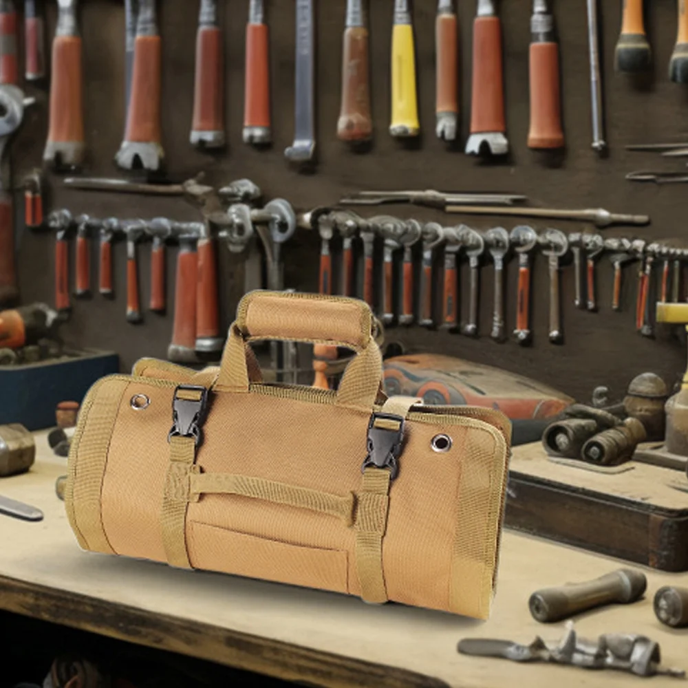 moobody Tent Peg Ground Nail Storage Bag ， Durable Oxford Cloth Organizer