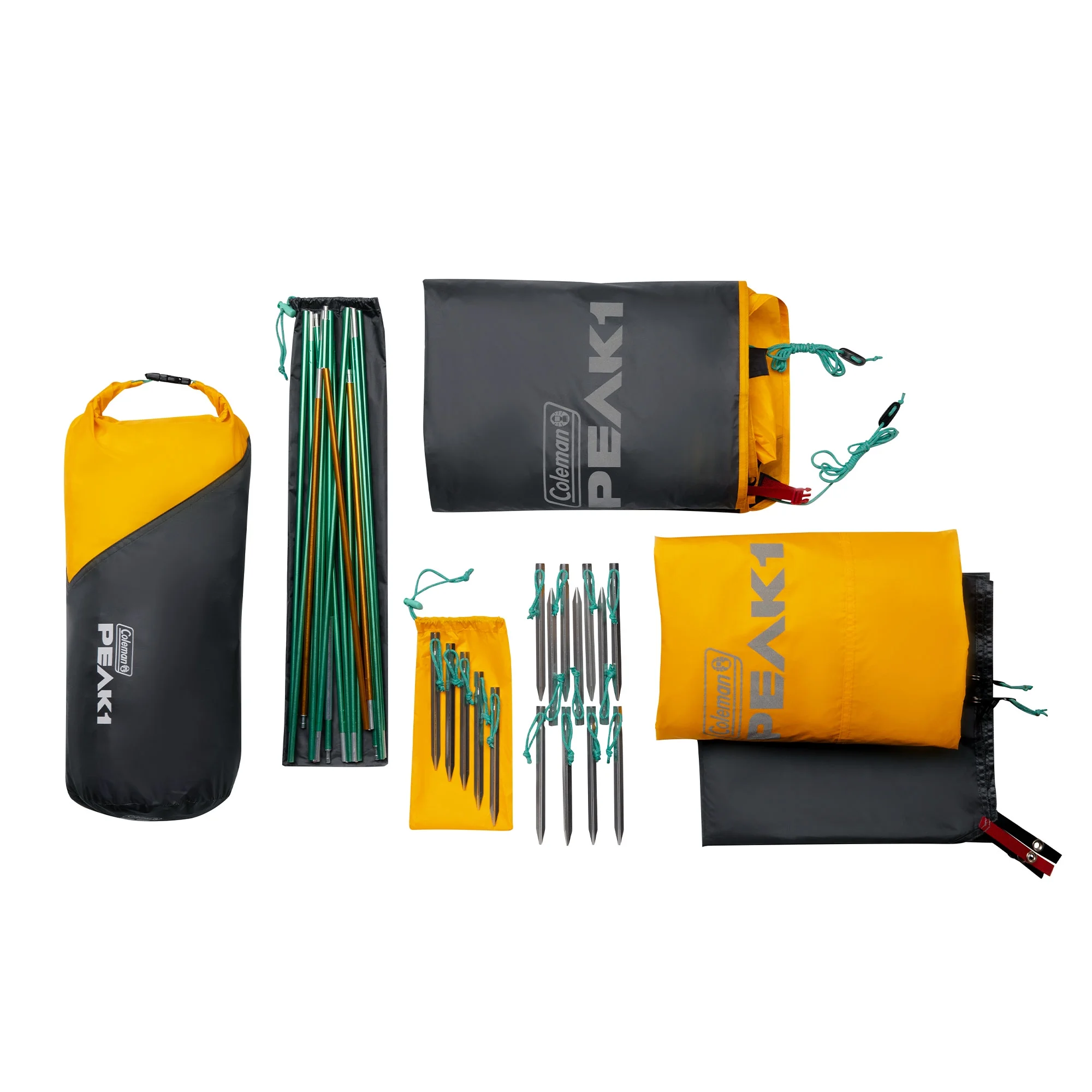 Coleman PEAK1 Premium 1 Person Backpacking Tent w/Waterproof Fabric