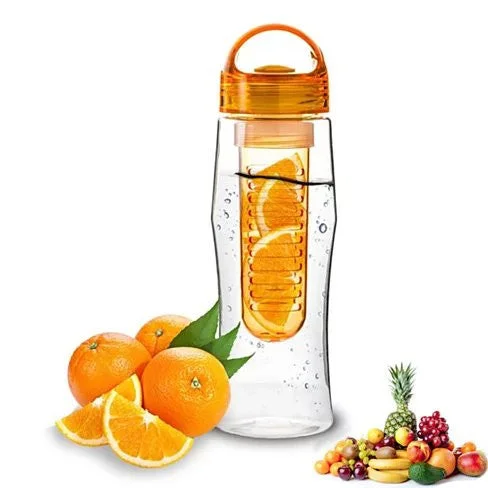 Fruitzola JAMMER Fruit Infuser Water Bottle In 4 Colors Orange