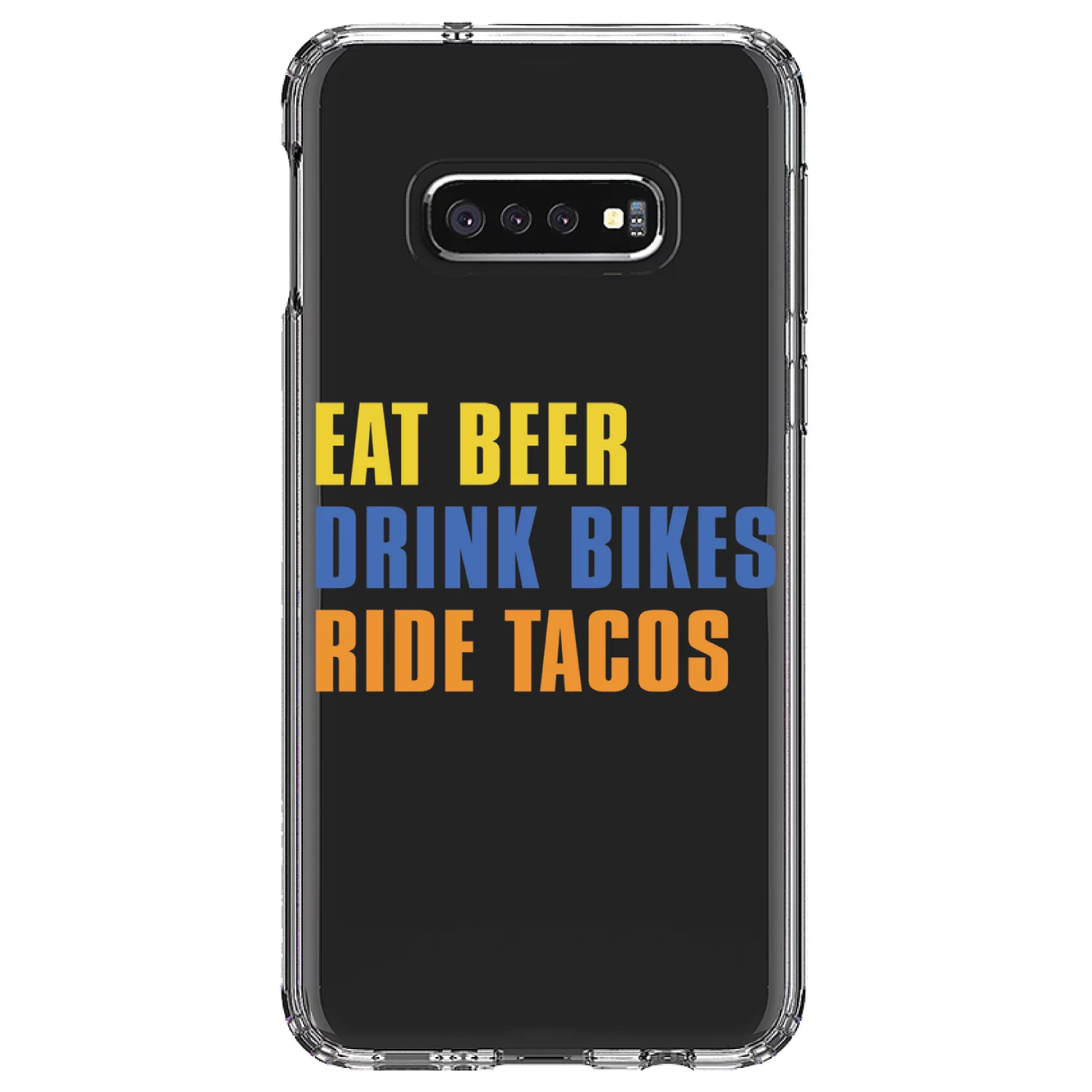 DistinctInk Clear Shockproof Hybrid Case for Samsung Galaxy S10e (5.8