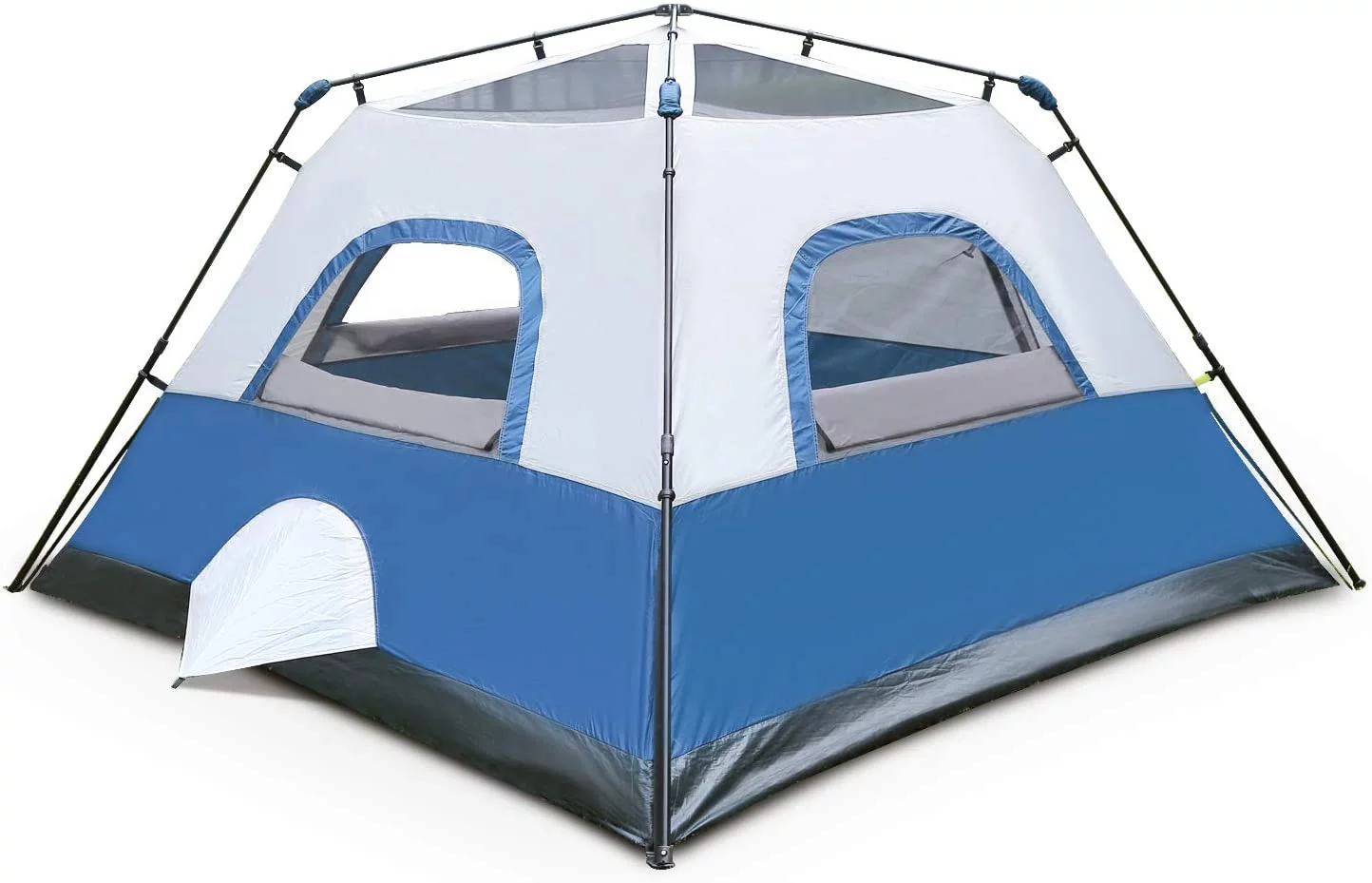 OT QOMOTOP Tents, 4 Person 60 Seconds Set Up Camping Tent, Waterproof Pop Up Tent with Top Rainfly, Instant Cabin Tent, Advanced Venting Design, Provide Gate Mat