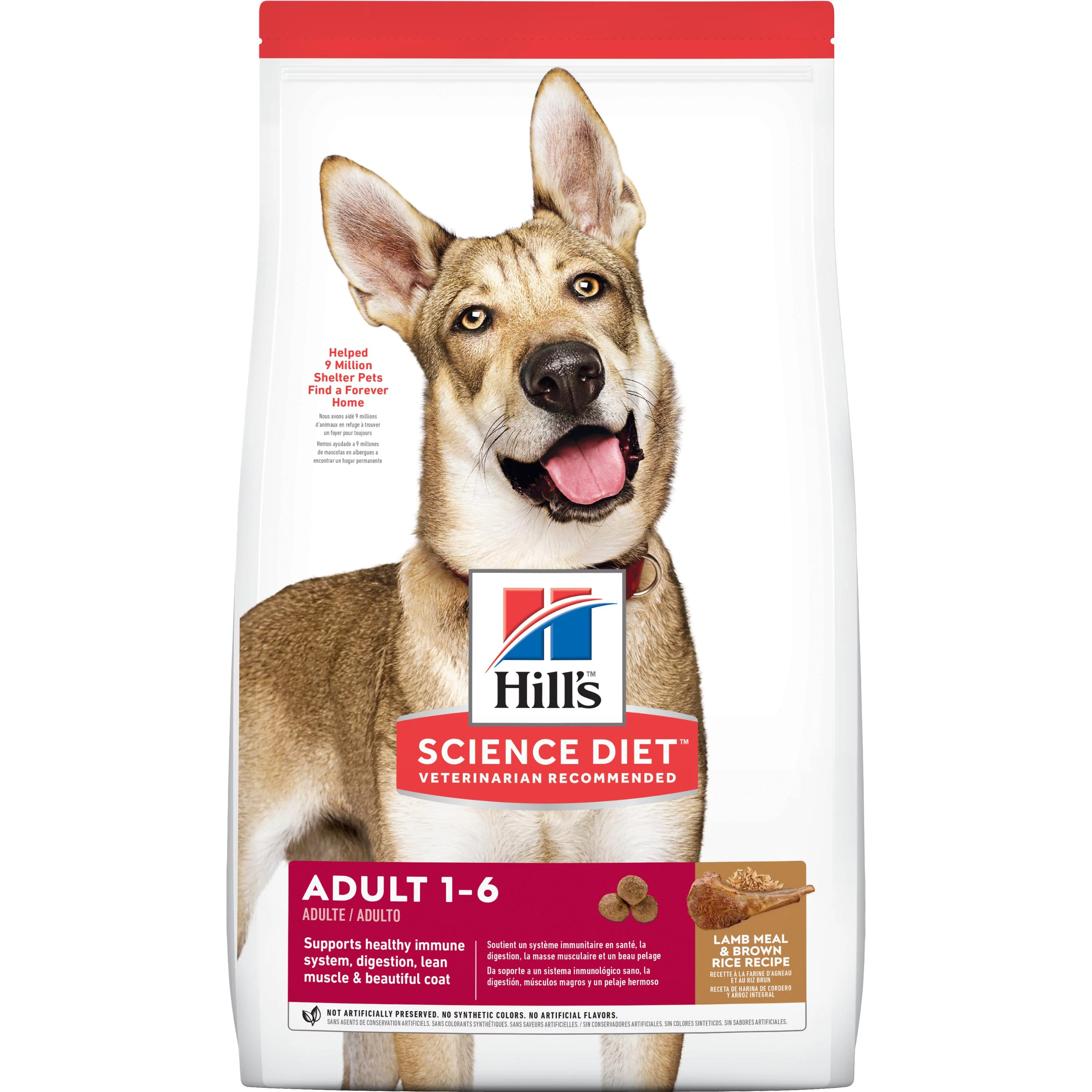 Hill's Science Diet (Spend $20,Get $5) Adult Lamb Meal & Brown Rice Recipe Dry Dog Food, 33 lb bag-See description for rebate details