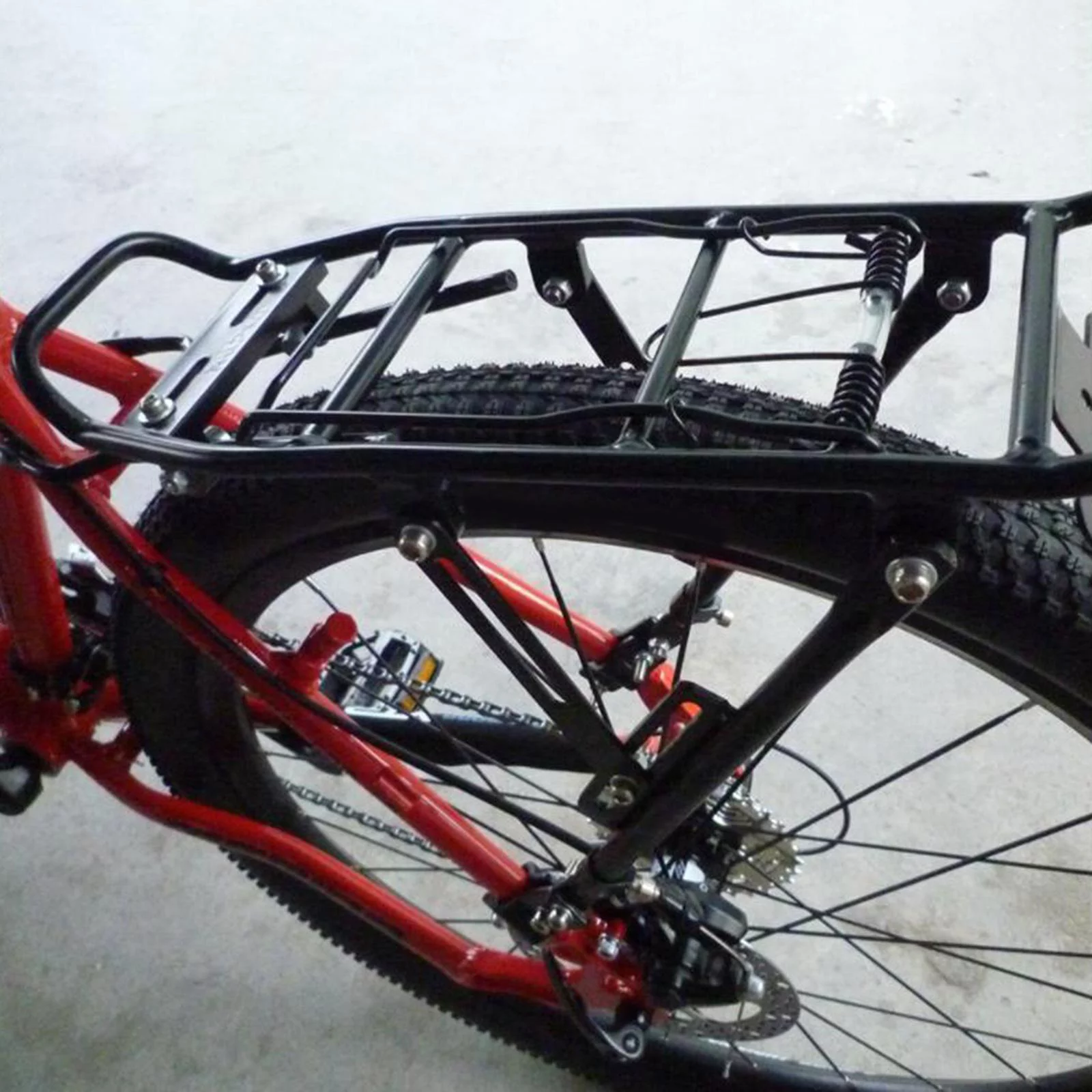 Rear Road Bike Touring Carrier Luggage rack and shelf Carrying Gym Bag Tailstock Holder