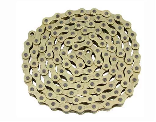 KMC Chain 1/2x1/8x112 Gold. for bicycle Chain, bike chain, lowrider bikes, beach cruiser, chopper, limos, stretch