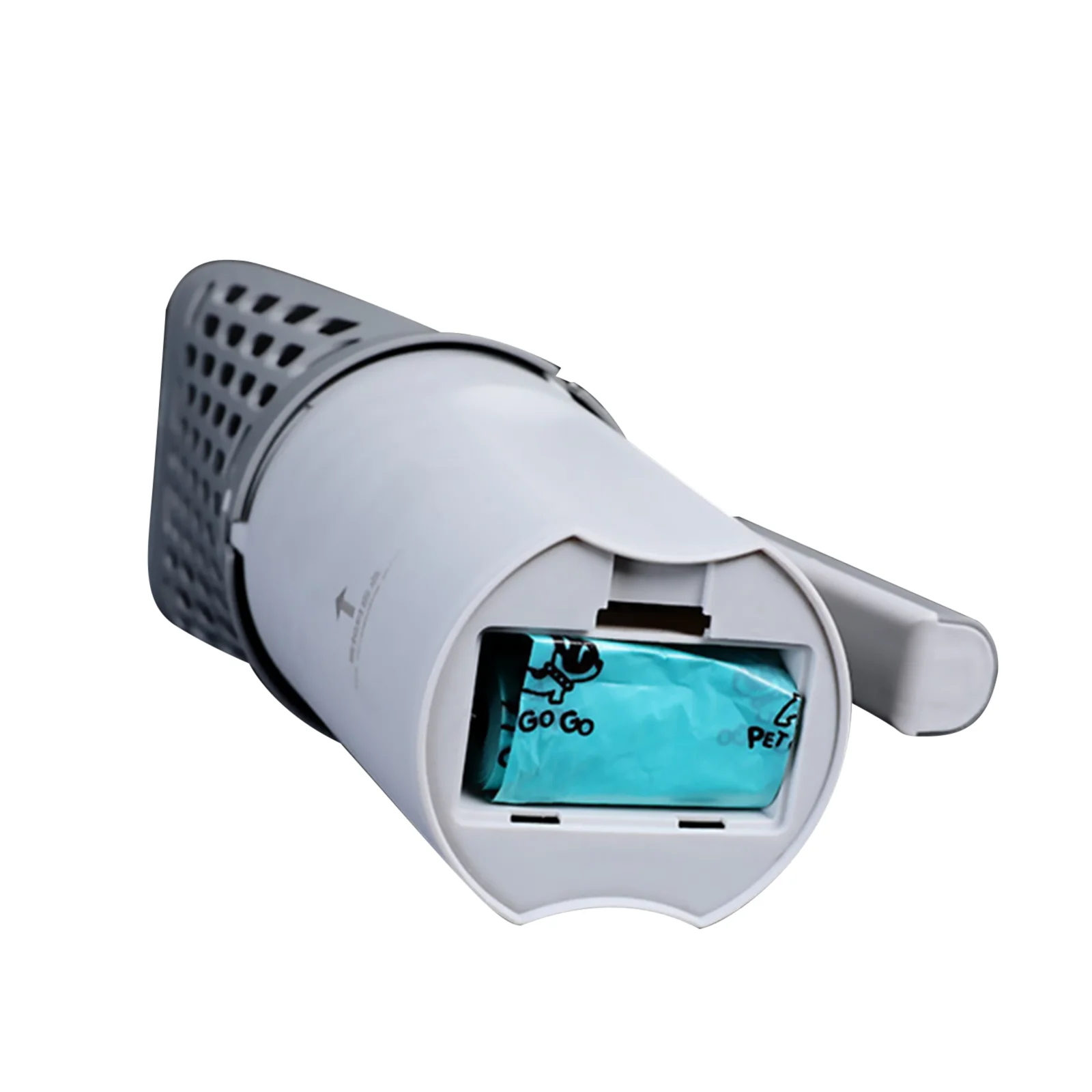 Removable Cat Litter Shovel with Garbage Bag Holder Efficient Cleaning and Waste Filtering for Cat Sandbox Bin