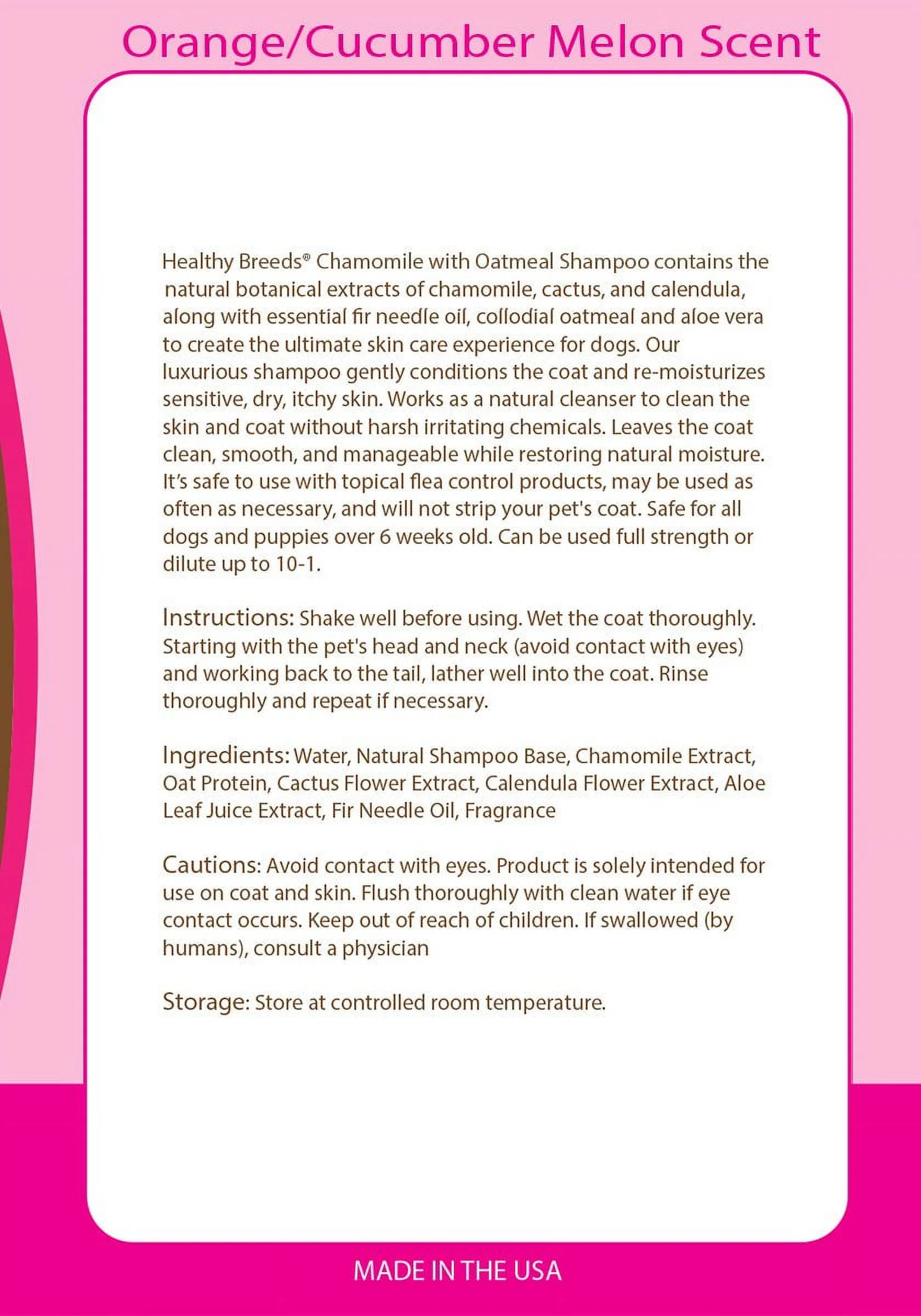 Healthy Breeds 192959000597 8 oz Sussex Spaniel Chamomile Soothing Dog Shampoo