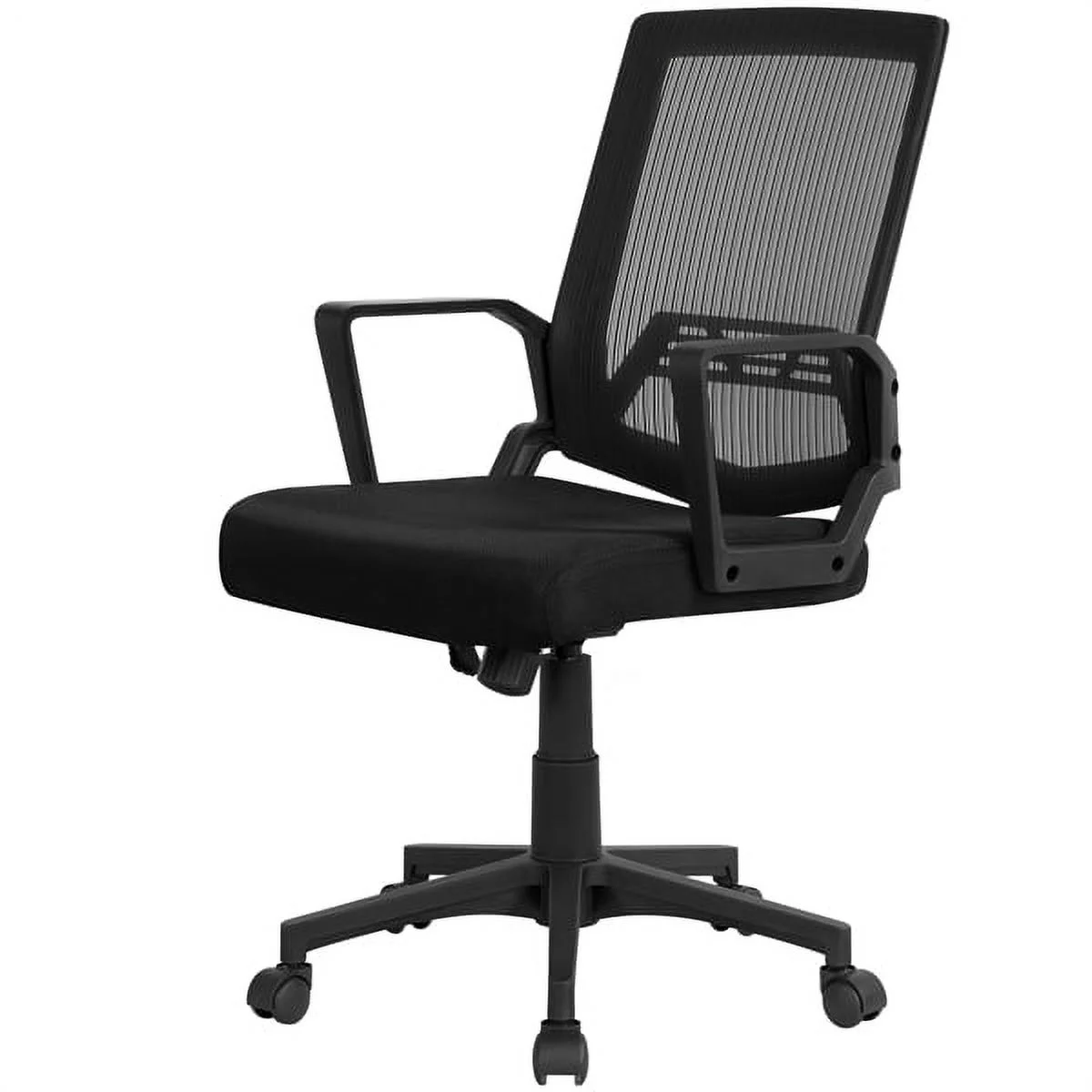Topeakmart Height Adjustable Mesh Office Chair Computer Chair with 360° Rolling Casters, Black