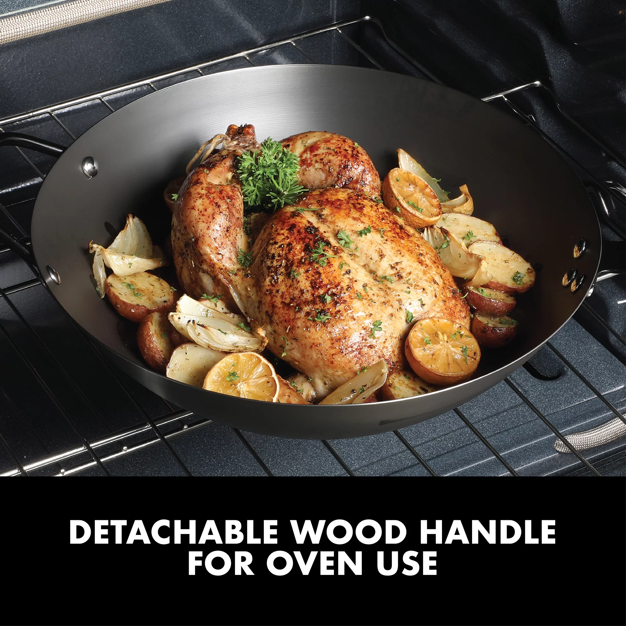 Babish 13-inch Carbon Steel Wok