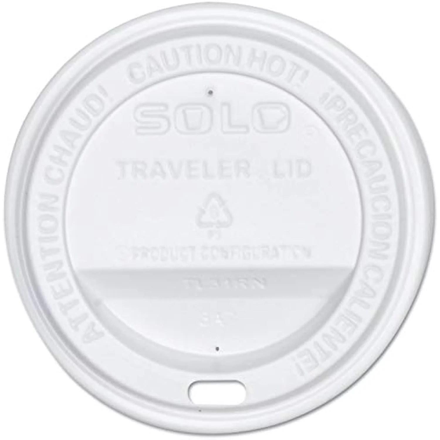 Solo Tlp316-0007 White Traveler Lid For Ssp And Bare Paper Hot Cup - 2 Packs Of 100 (200 Lids Total)